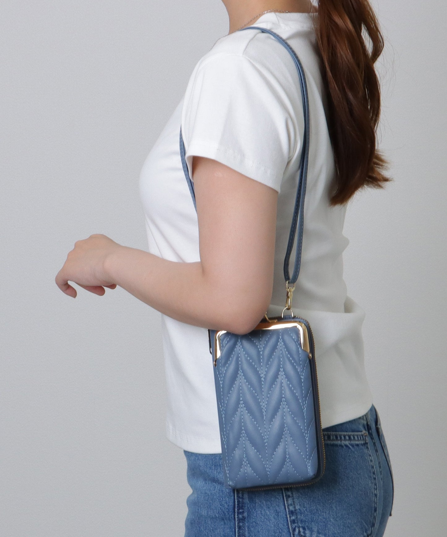 キルティング がま口 ウォレット バッグ