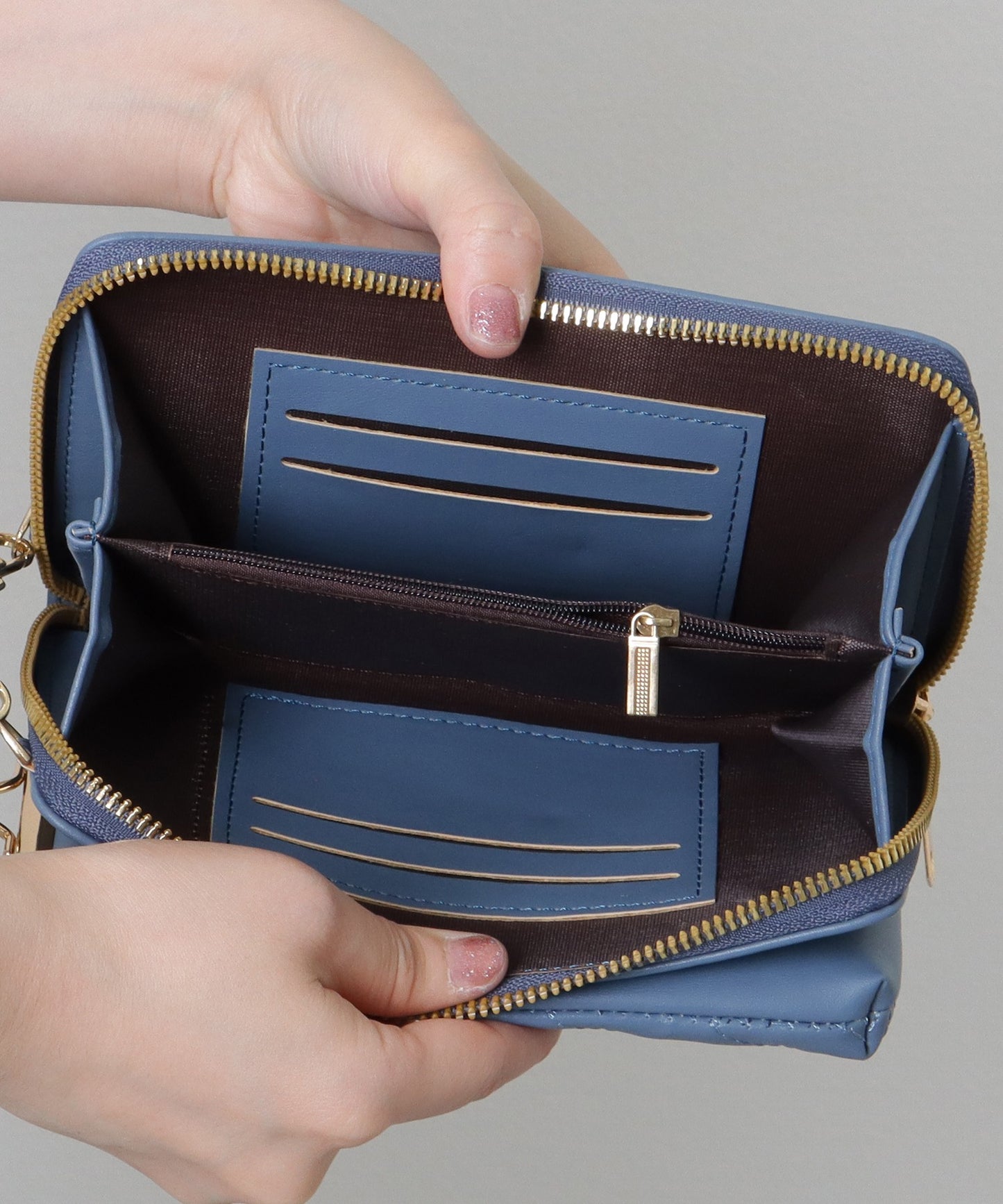 キルティング がま口 ウォレット バッグ