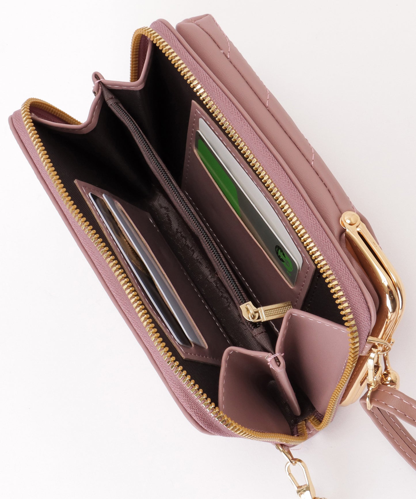 キルティング がま口 ウォレット バッグ