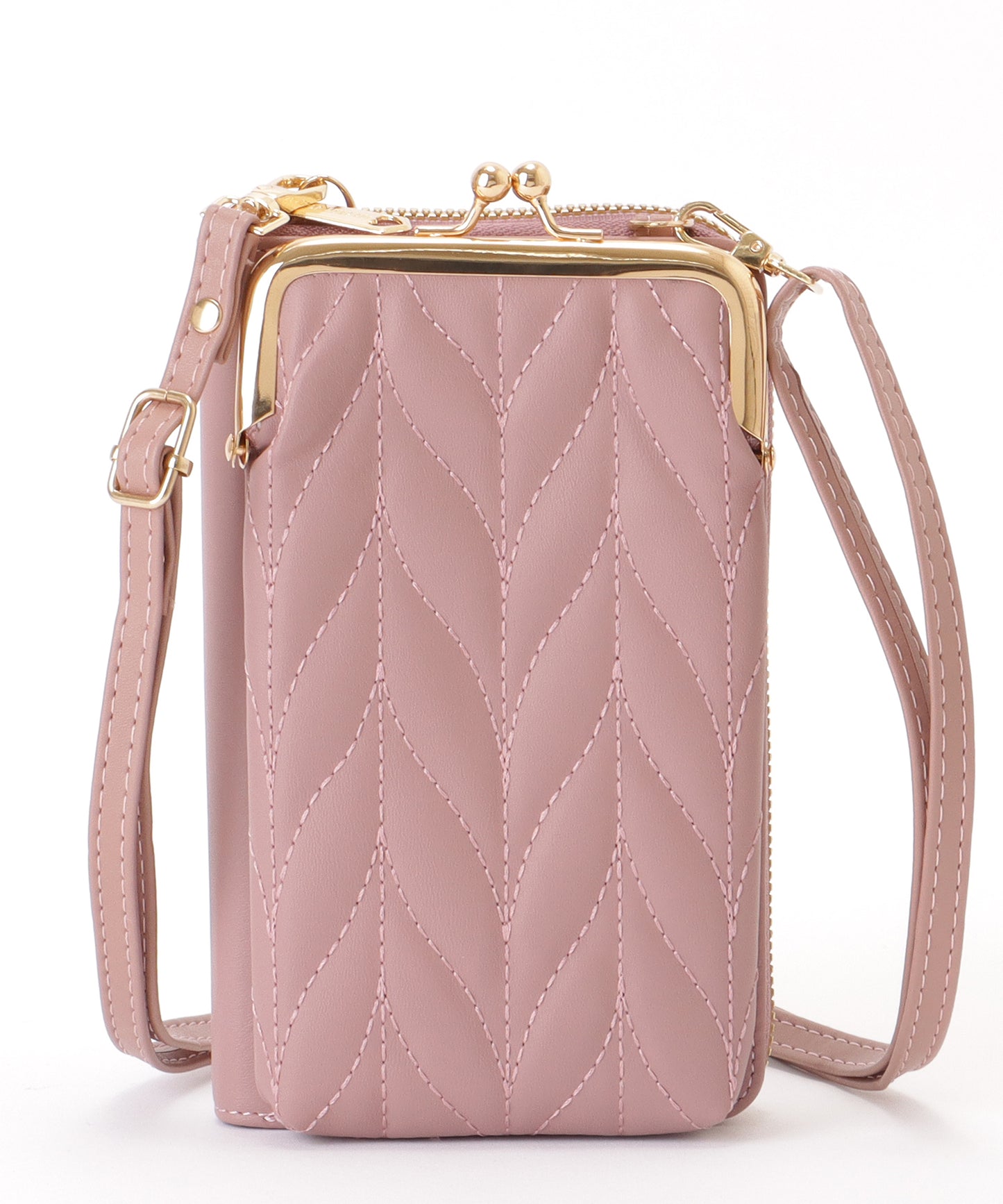 キルティング がま口 ウォレット バッグ