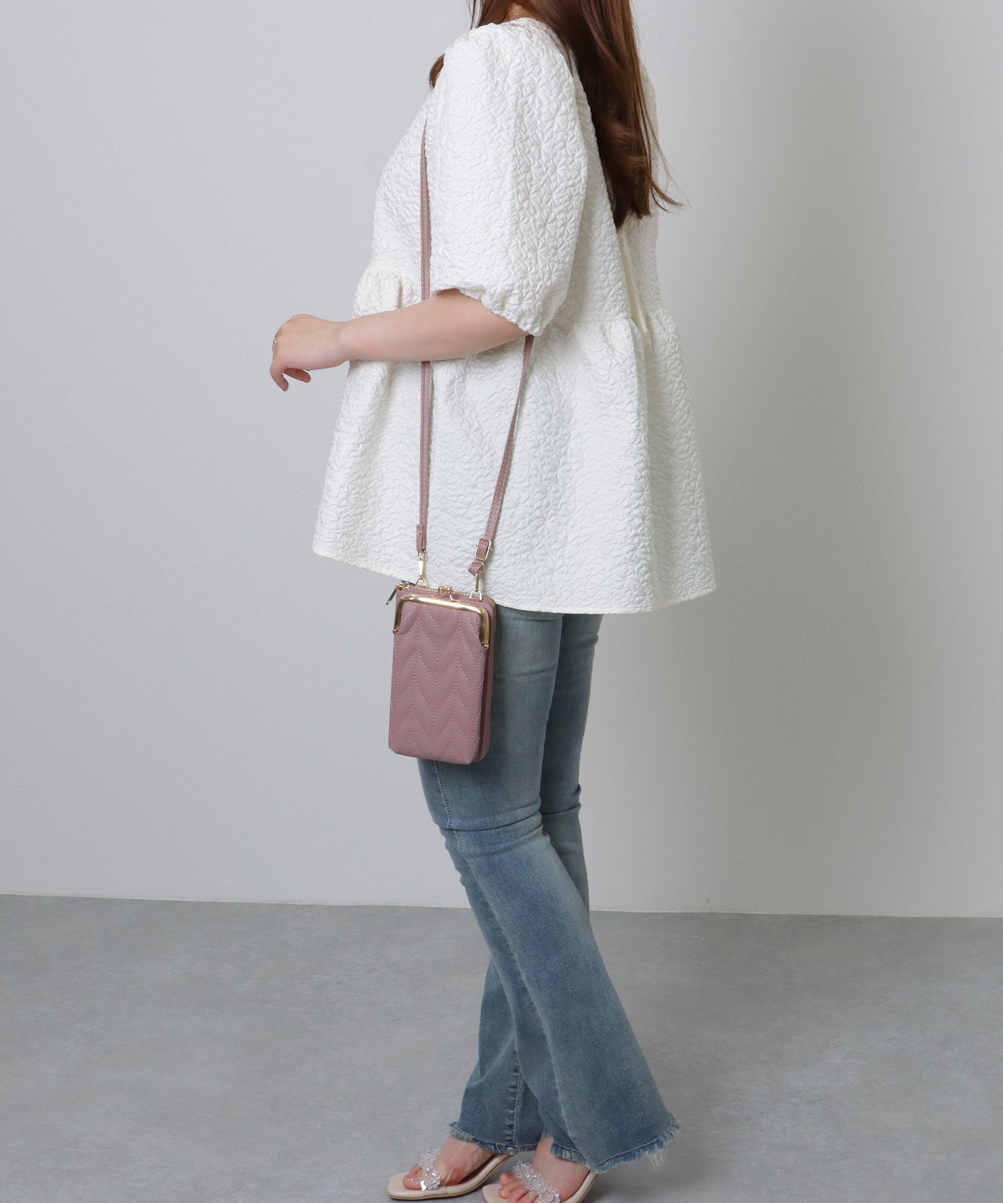 キルティング がま口 ウォレット バッグ