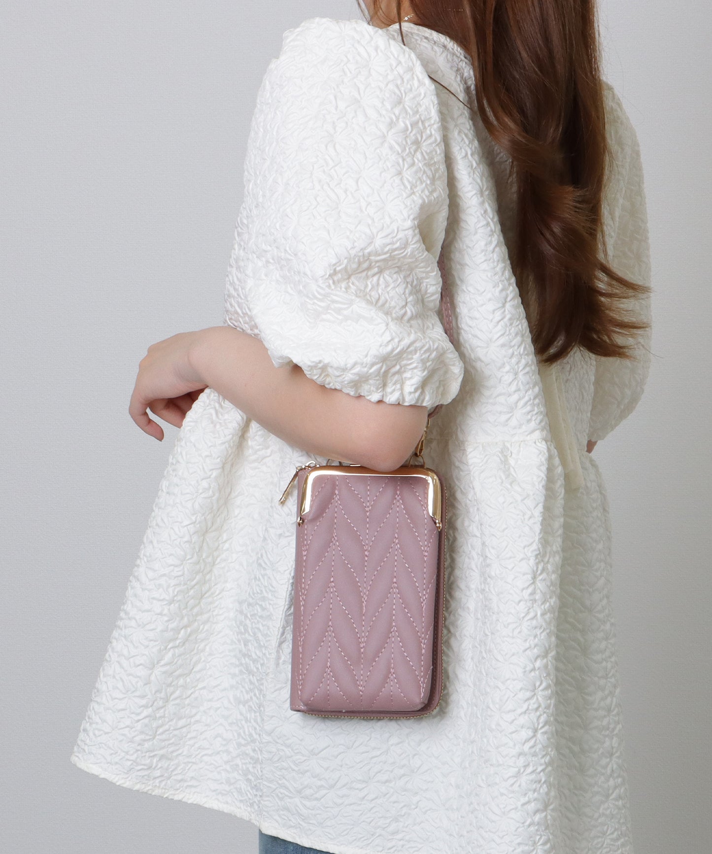 キルティング がま口 ウォレット バッグ