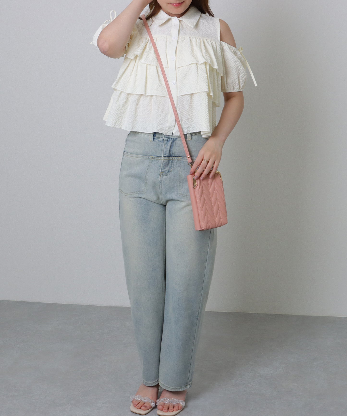 キルティング がま口 ウォレット バッグ