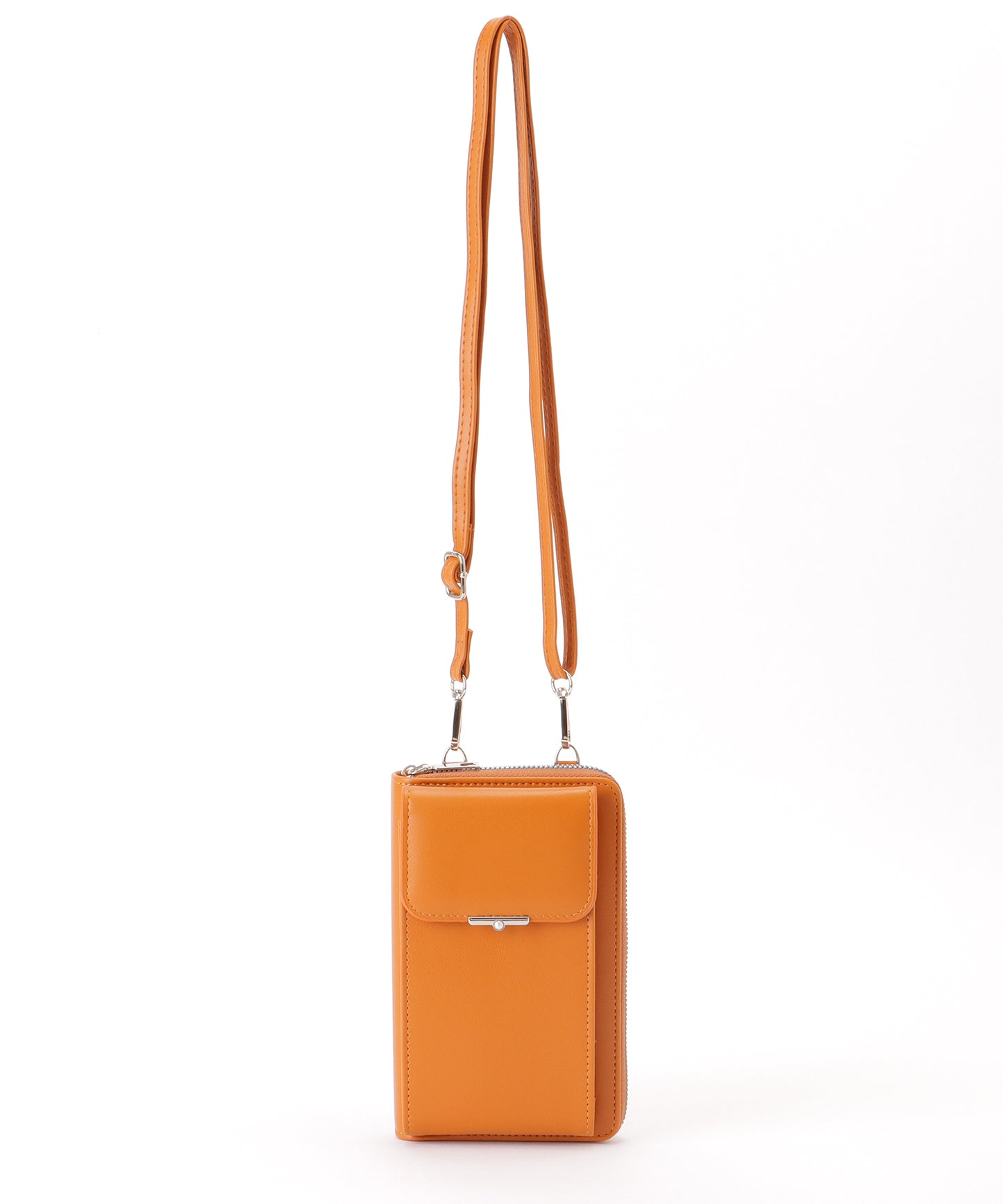 パールモチーフ付き スクエア ウォレット バッグ