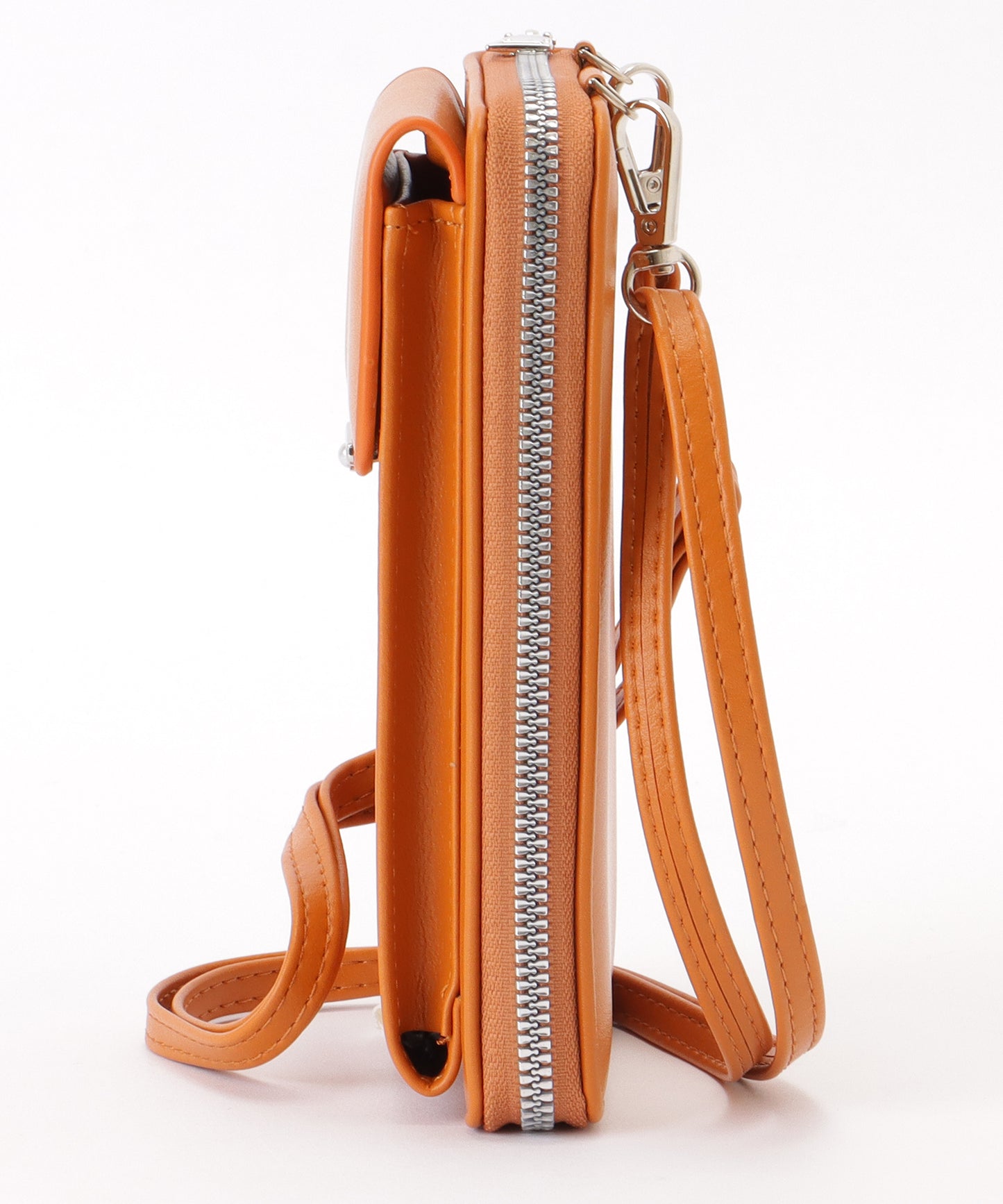 パールモチーフ付き スクエア ウォレット バッグ