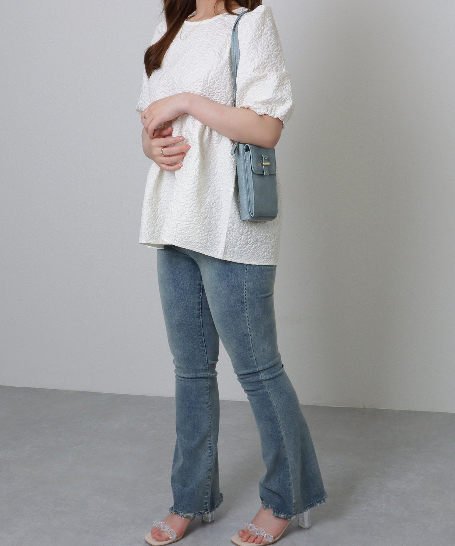 ベルト付き スクエア ウォレット バッグ