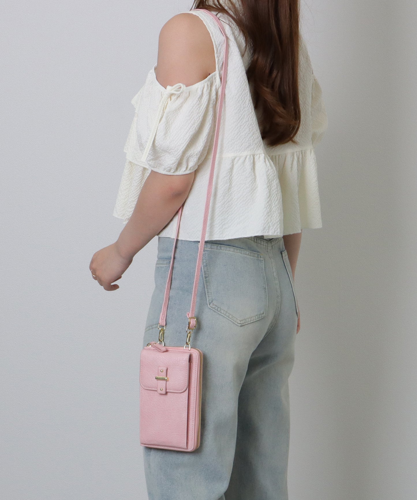 ベルト付き スクエア ウォレット バッグ