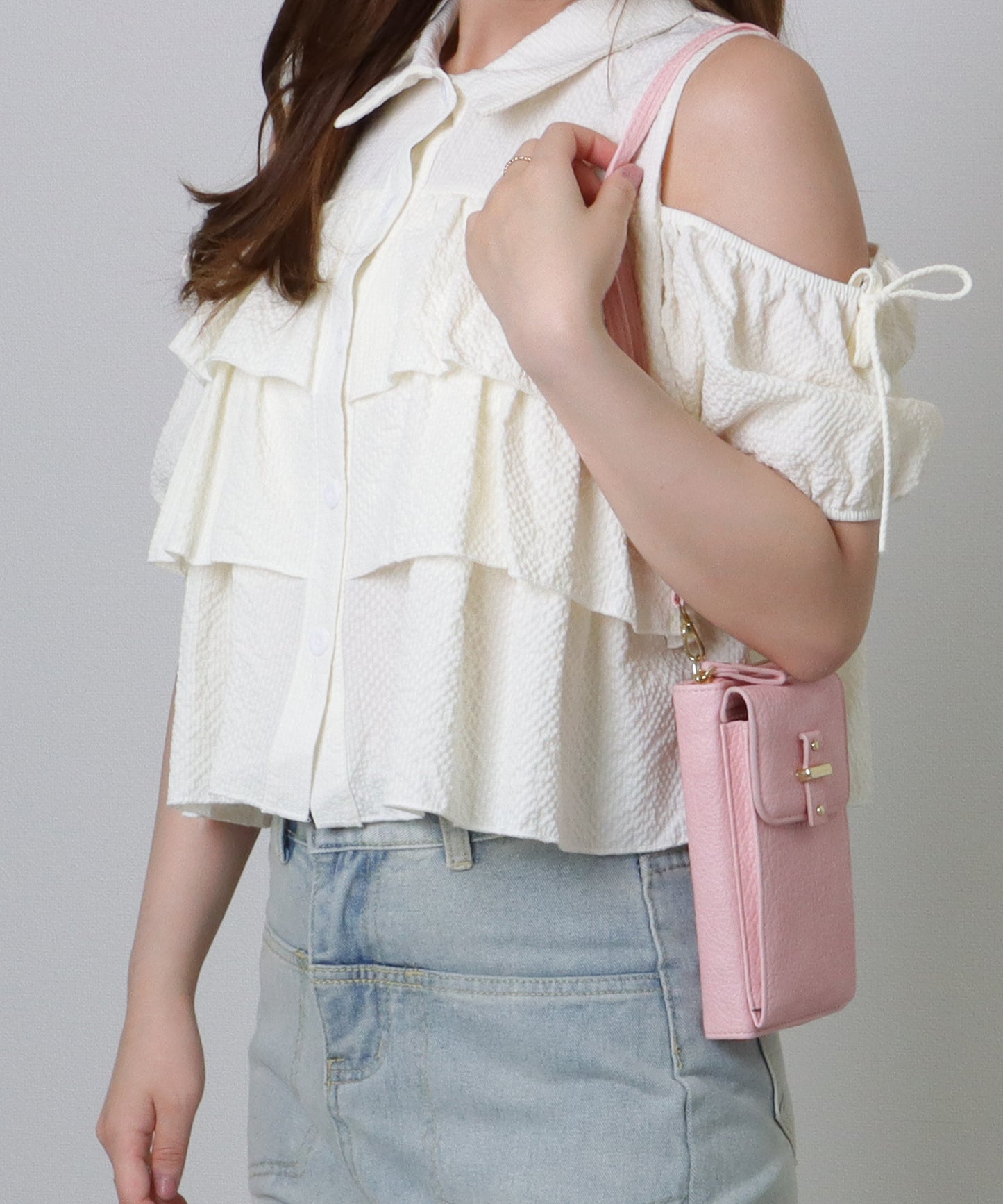 ベルト付き スクエア ウォレット バッグ