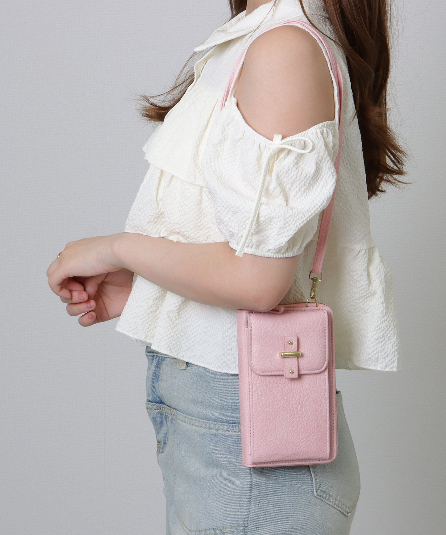 ベルト付き スクエア ウォレット バッグ