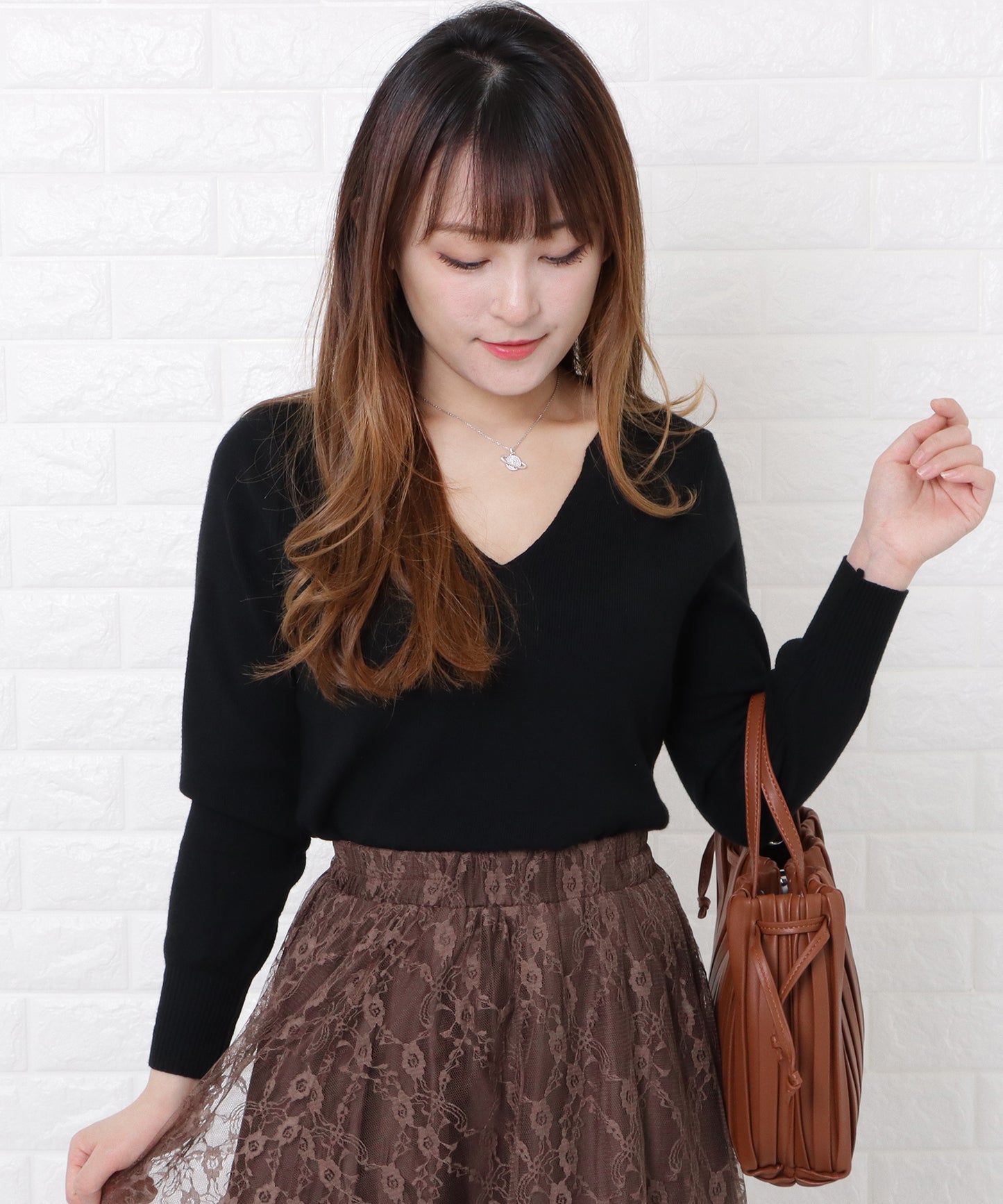 2wayプリーツ巾着バッグ