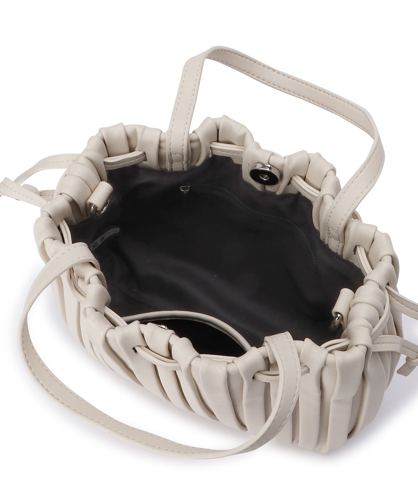 2wayプリーツ巾着バッグ