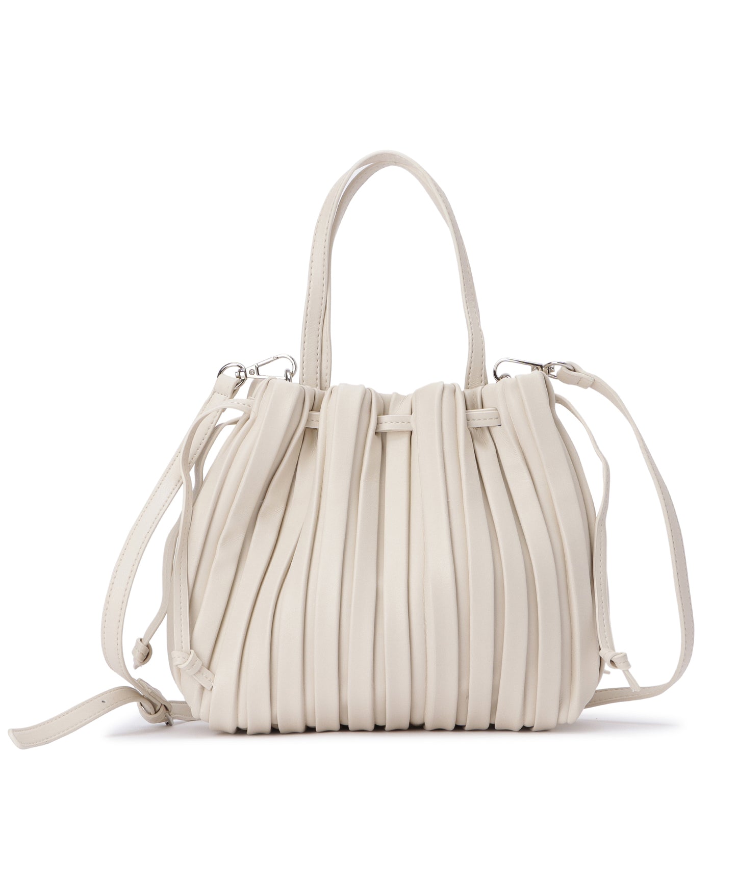 2wayプリーツ巾着バッグ