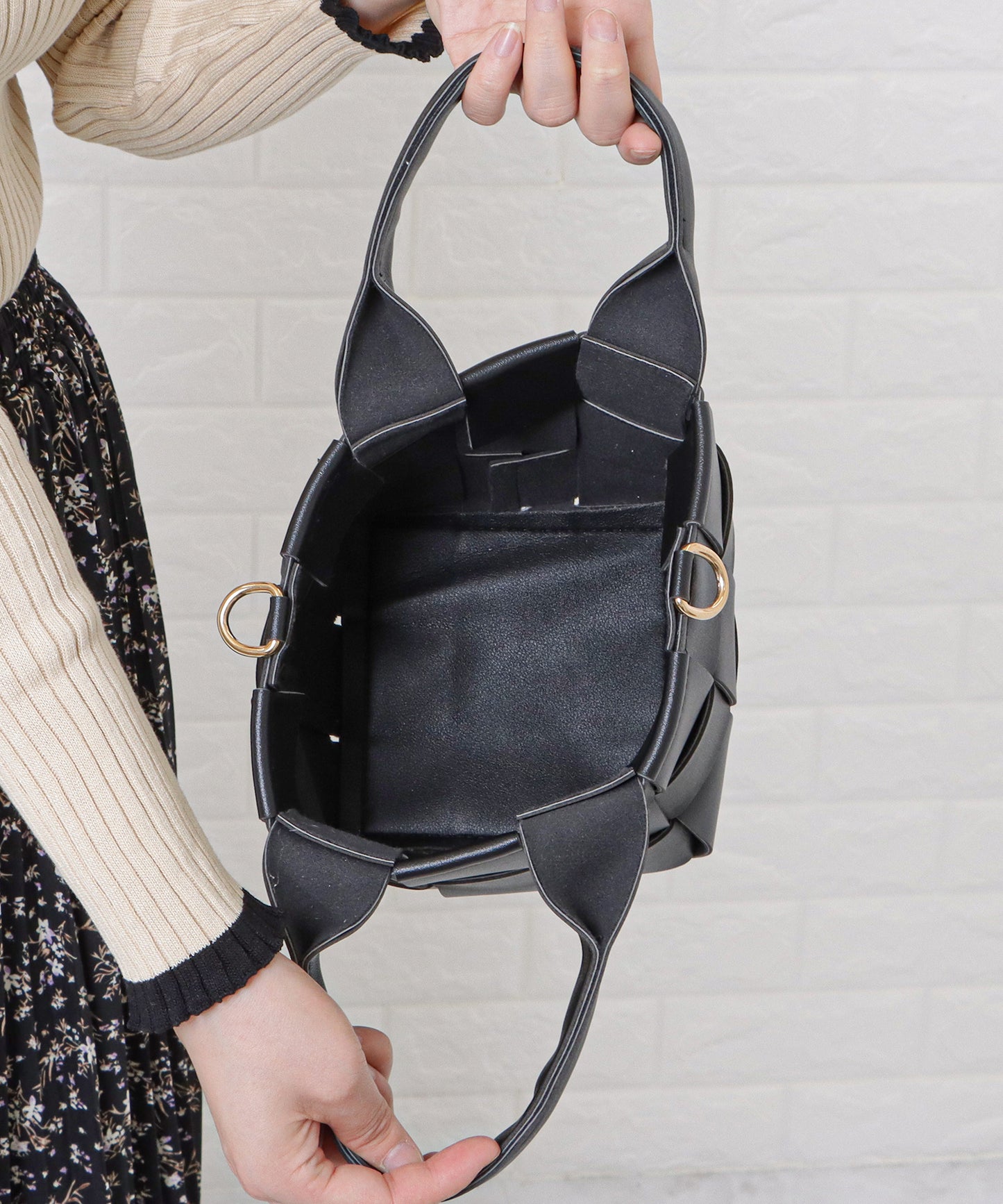 2way編み込みミニバッグ