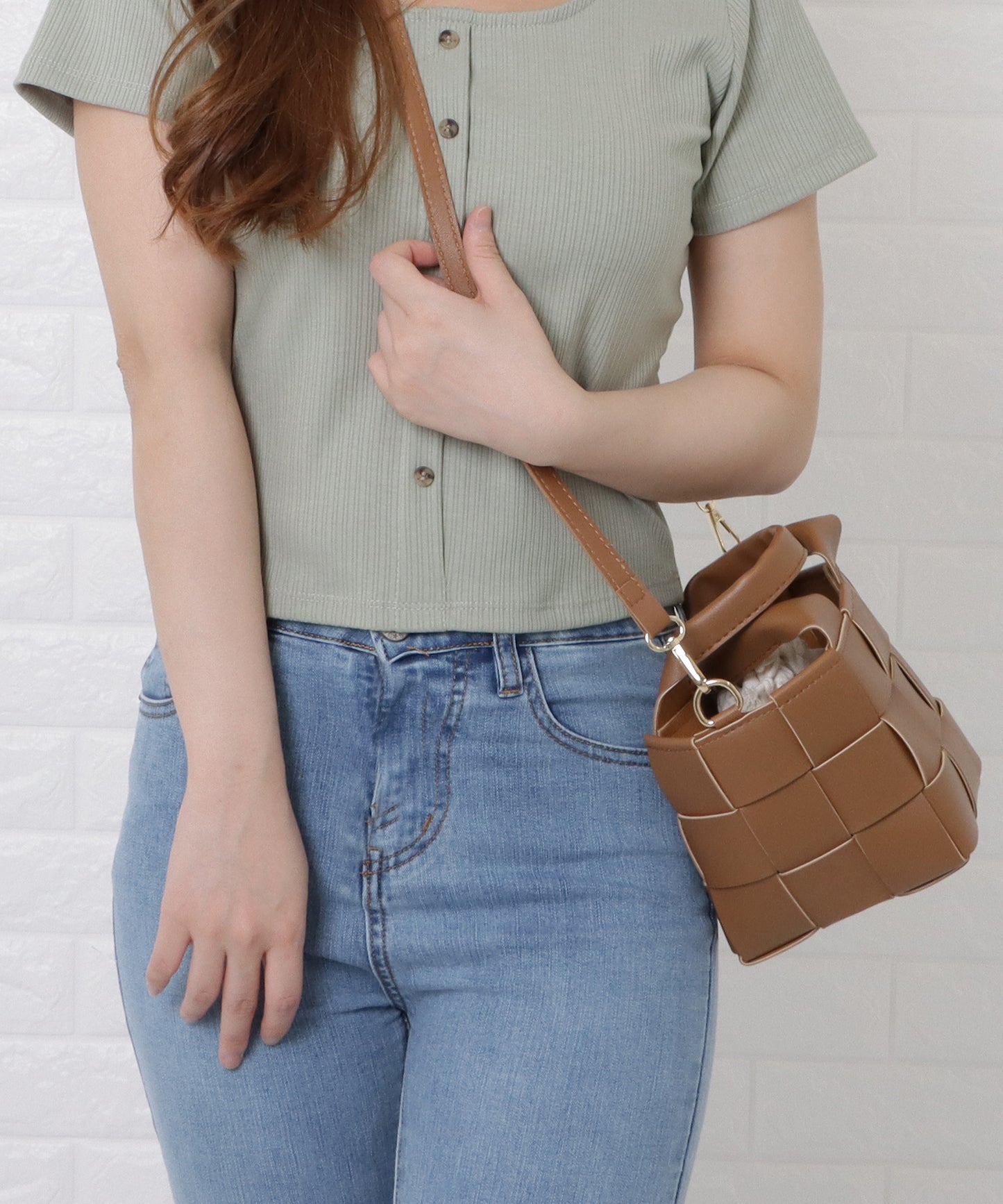 2way編み込みミニバッグ