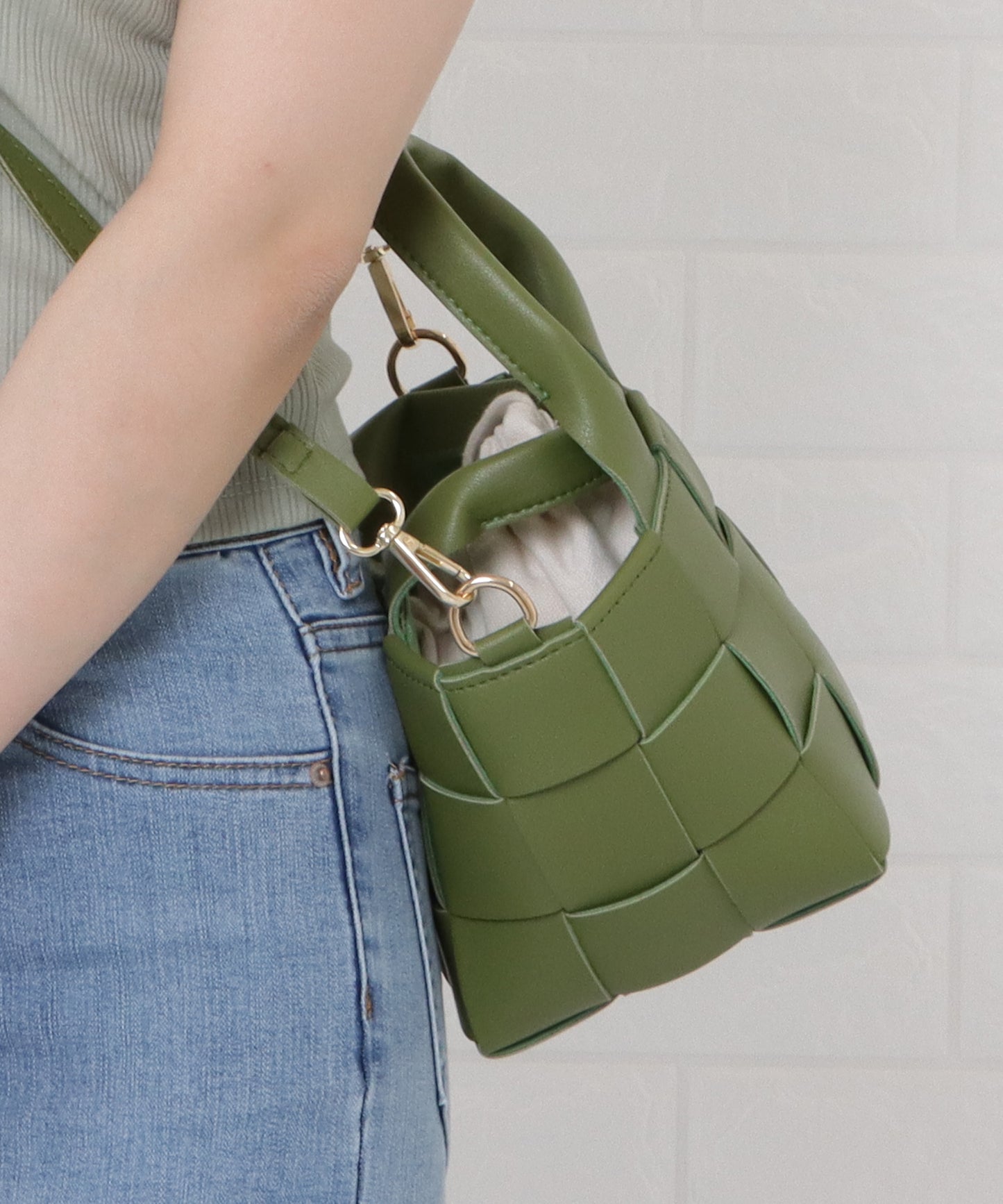 2way編み込みミニバッグ