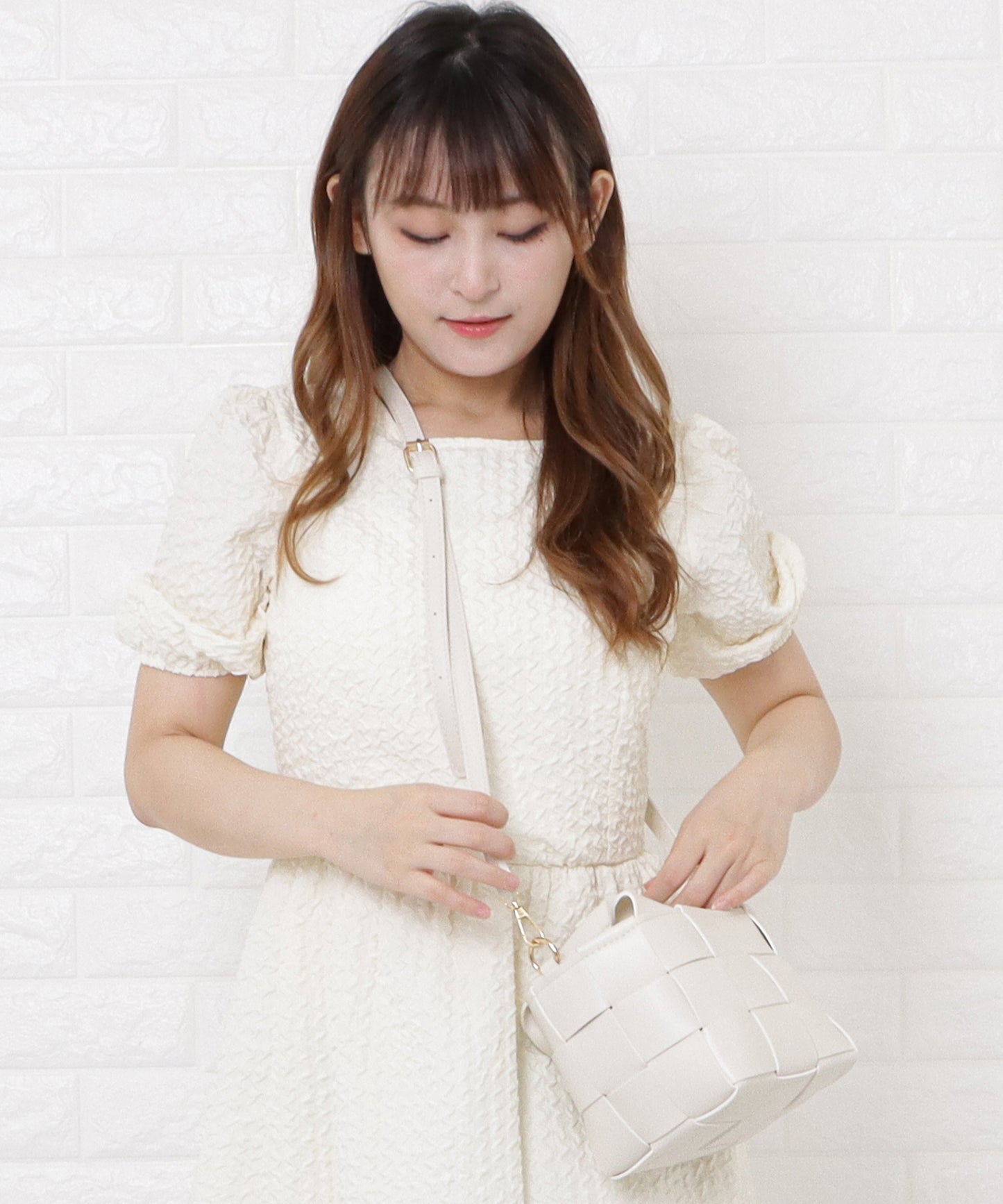 2way編み込みミニバッグ