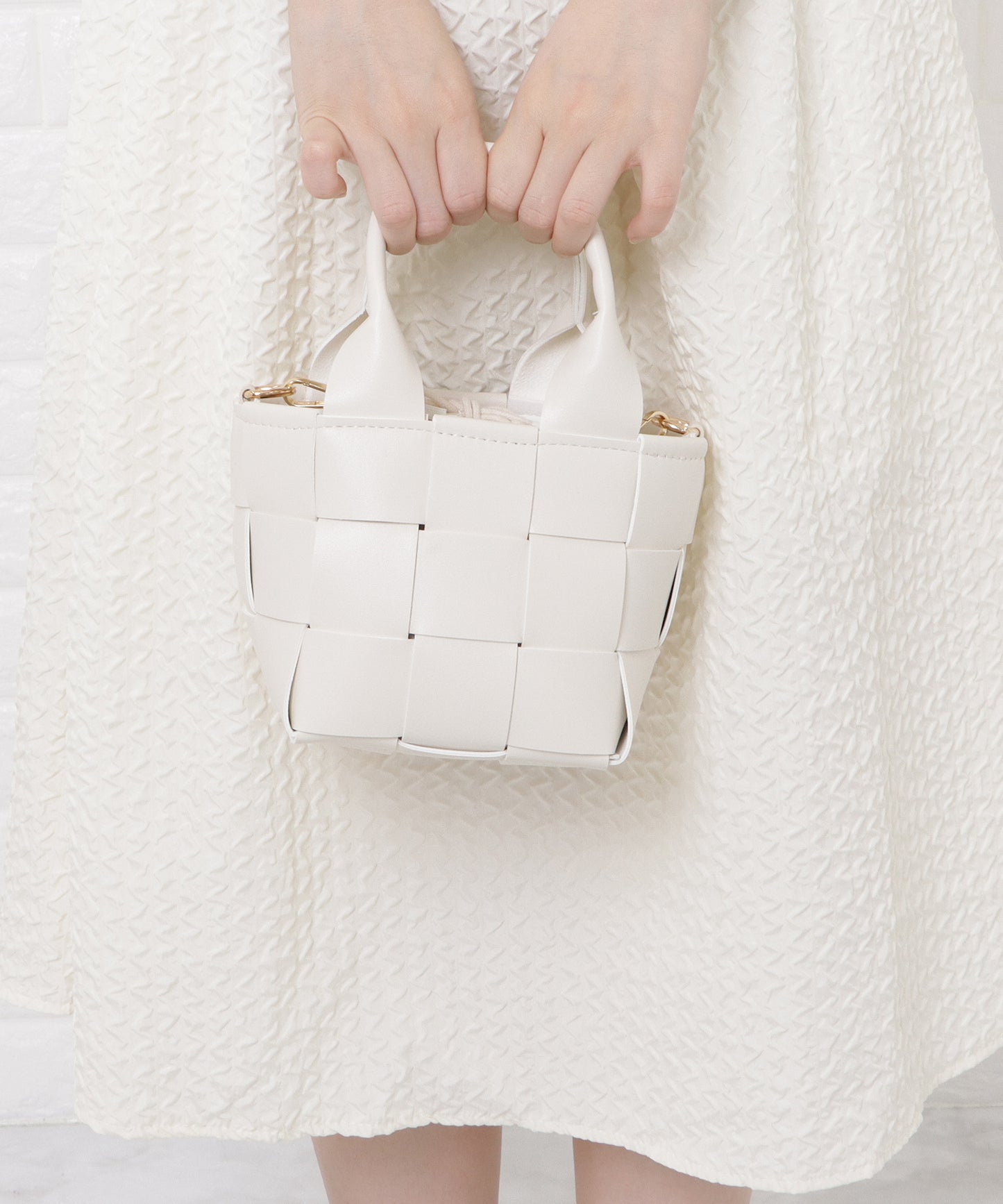 2way編み込みミニバッグ