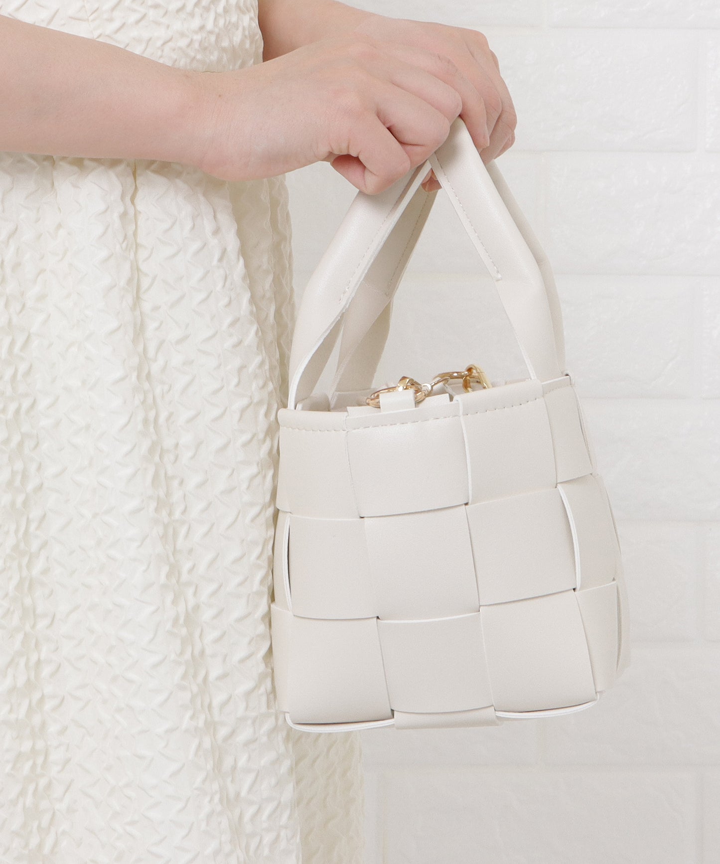 2way編み込みミニバッグ