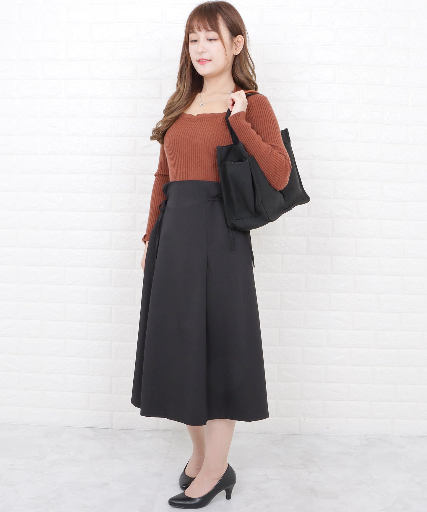 大容量2wayスクエアトートバッグ