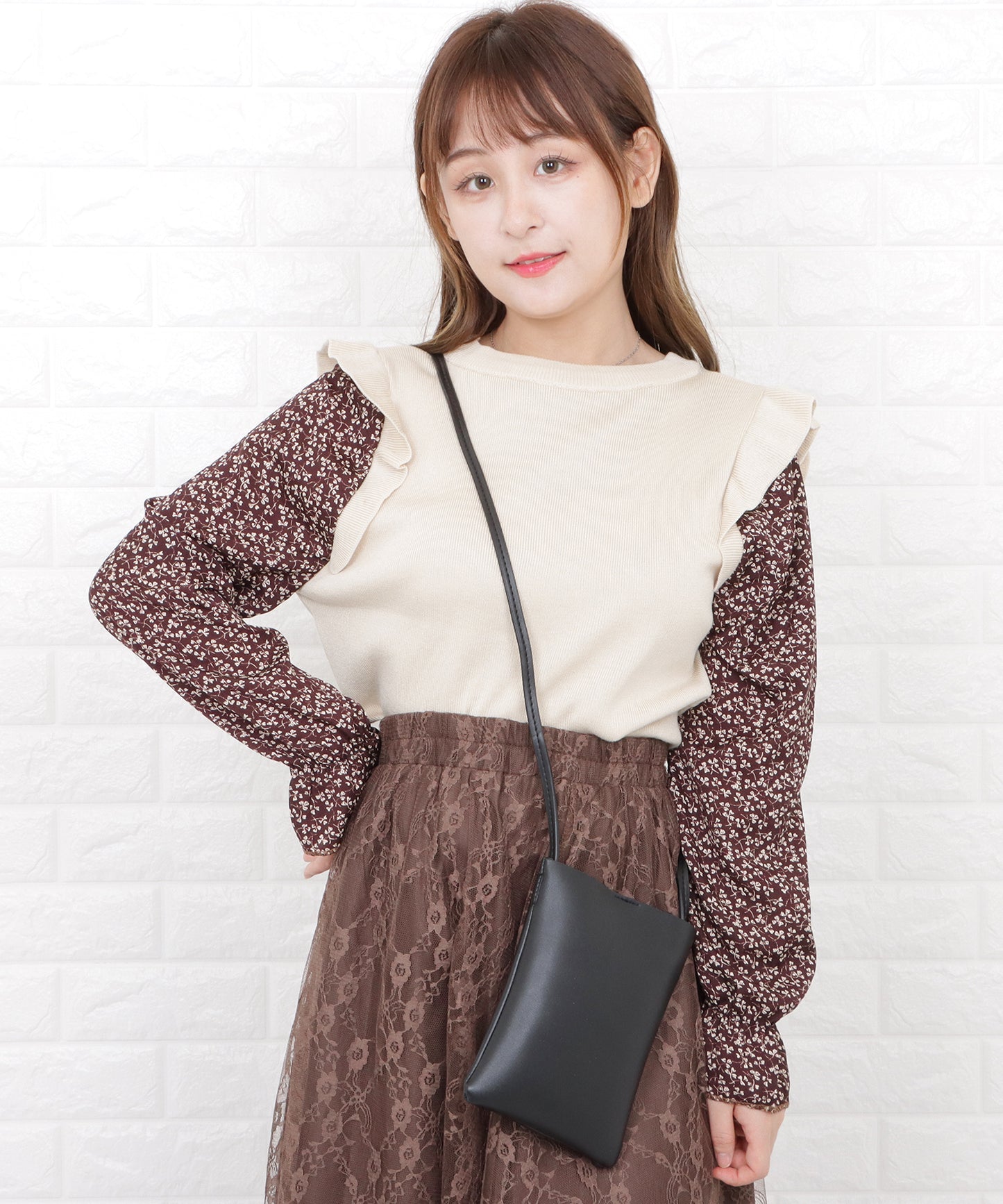 スクエアミニポシェットバッグ