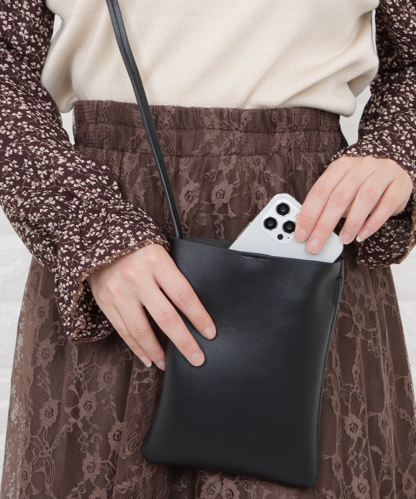 スクエアミニポシェットバッグ