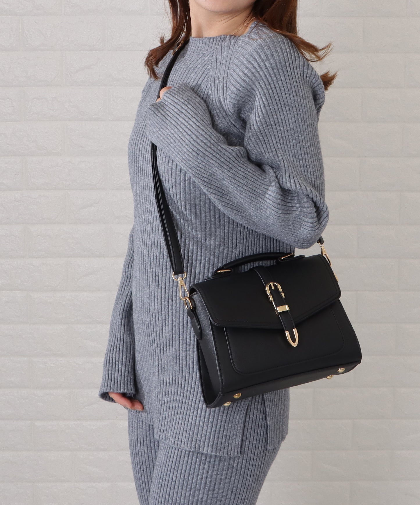 フラップハンドル2wayバッグ