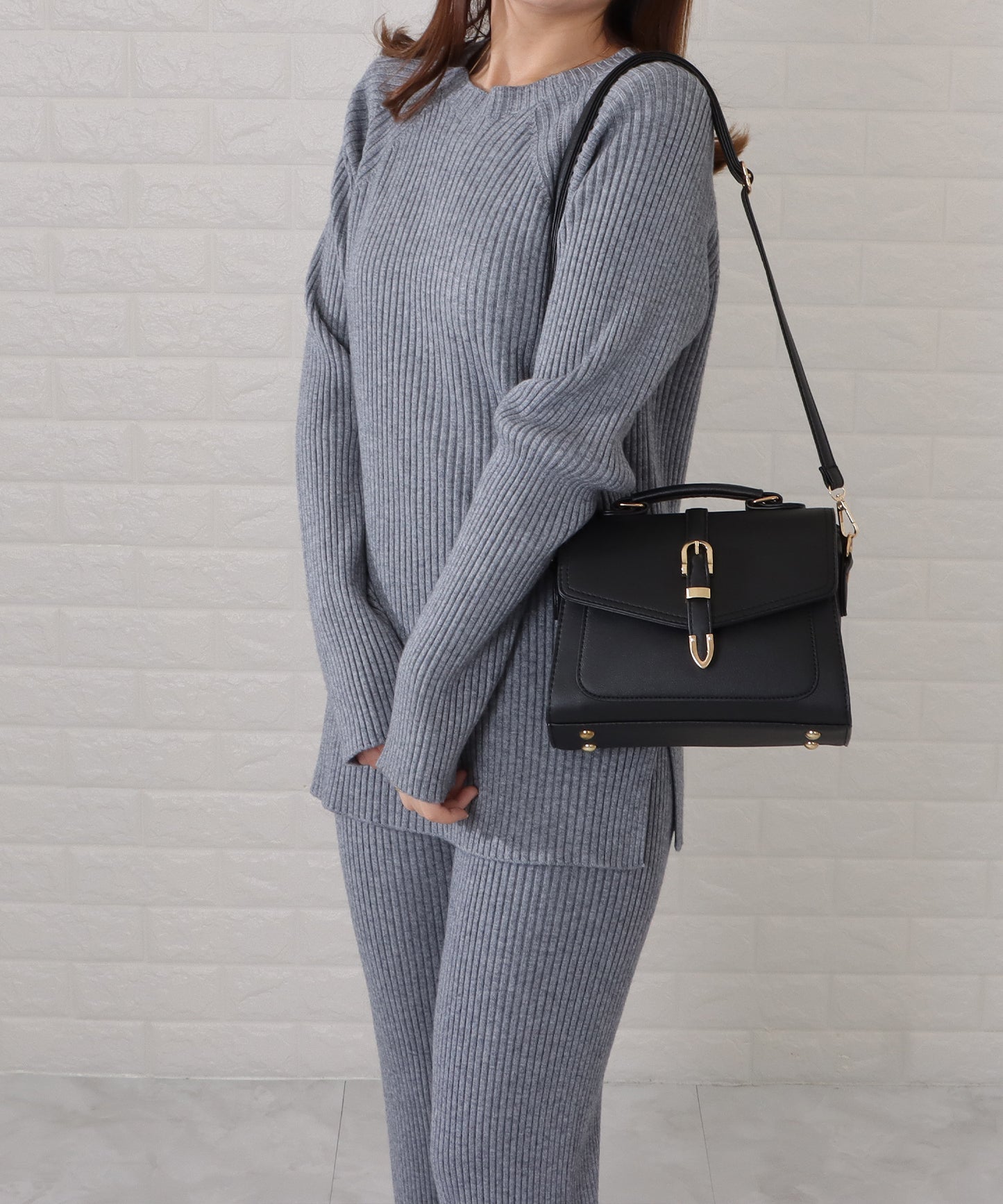 フラップハンドル2wayバッグ