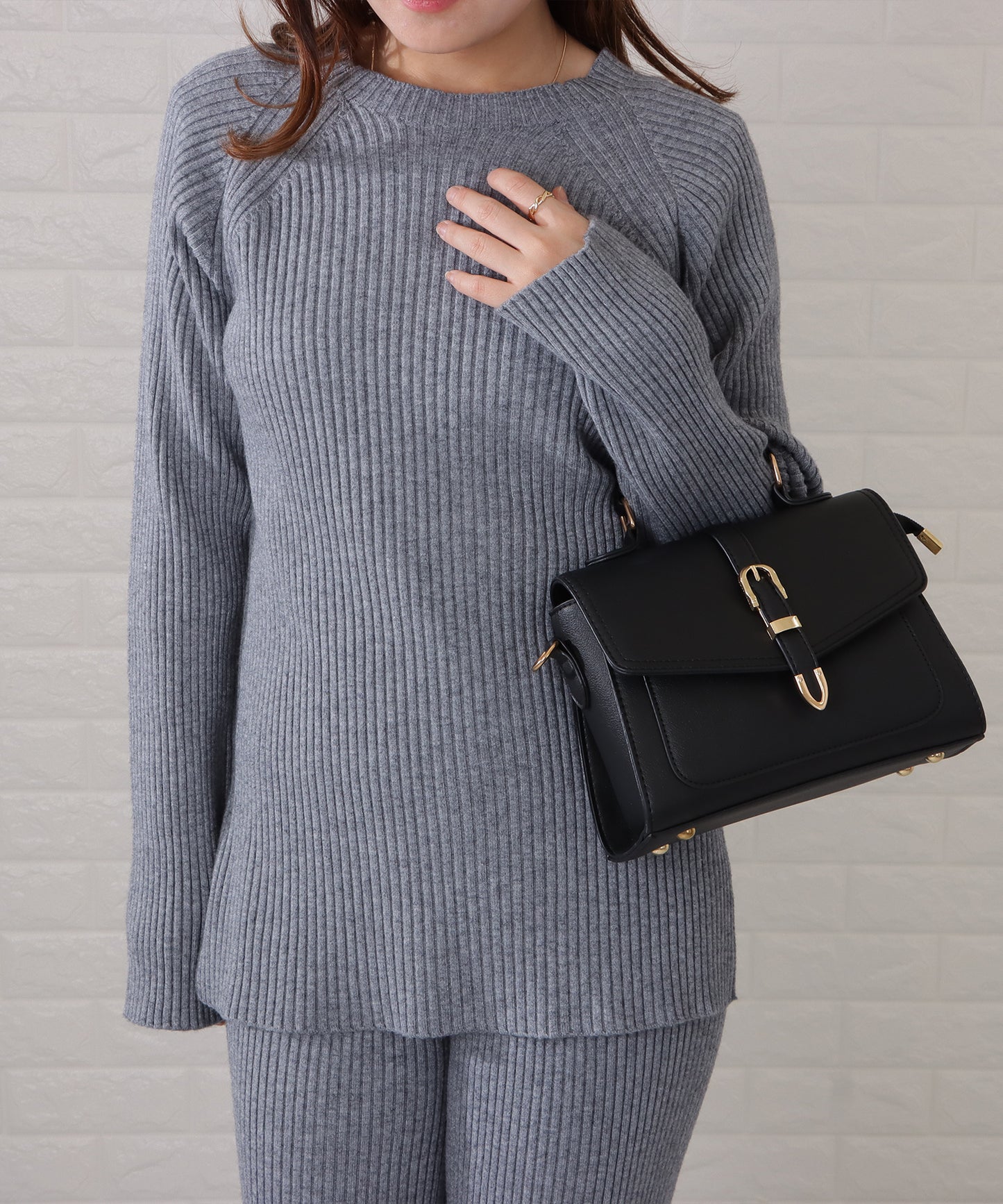 フラップハンドル2wayバッグ