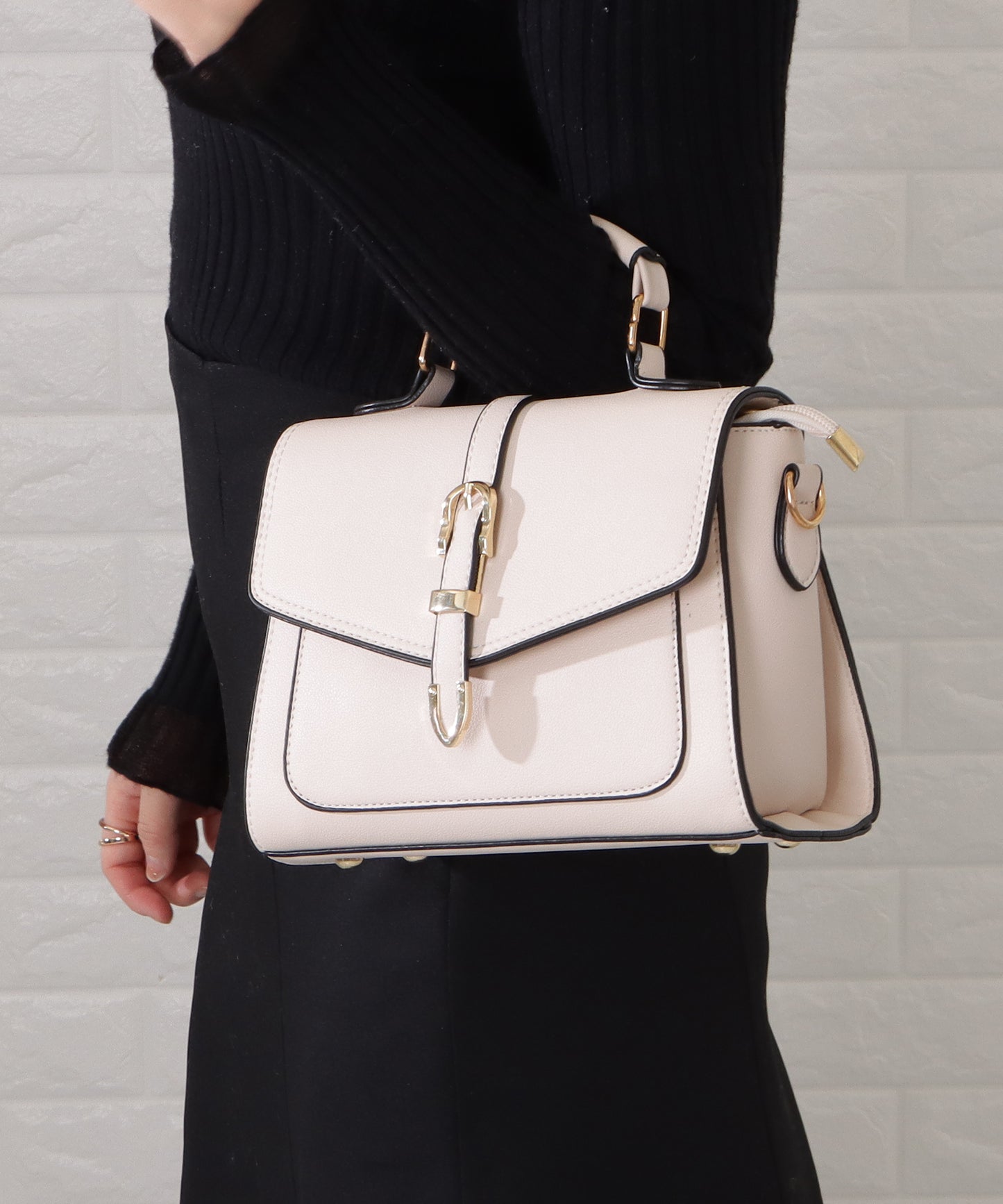 フラップハンドル2wayバッグ