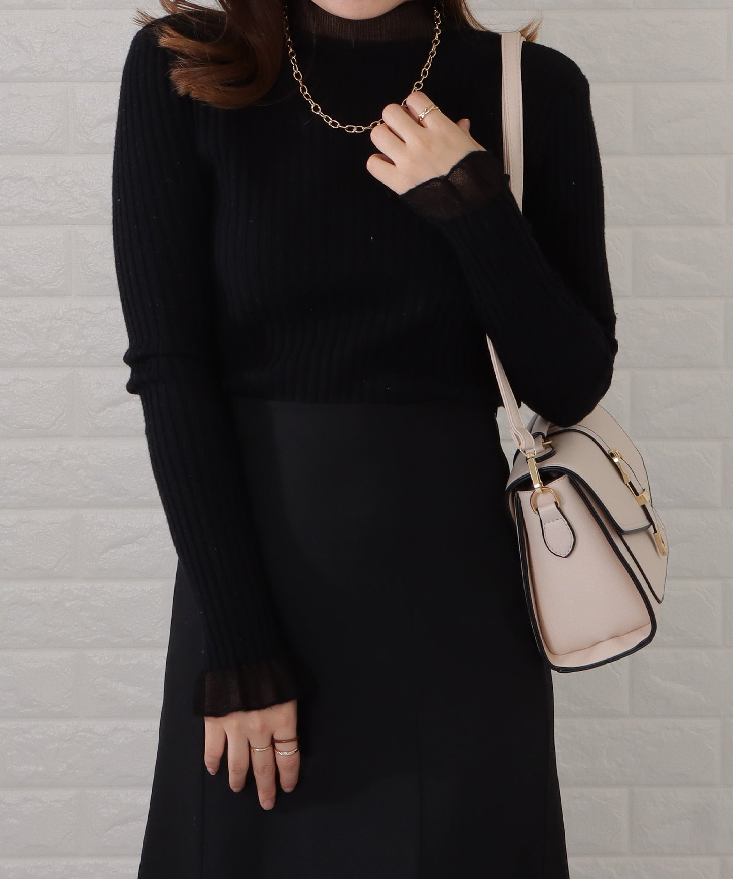 フラップハンドル2wayバッグ