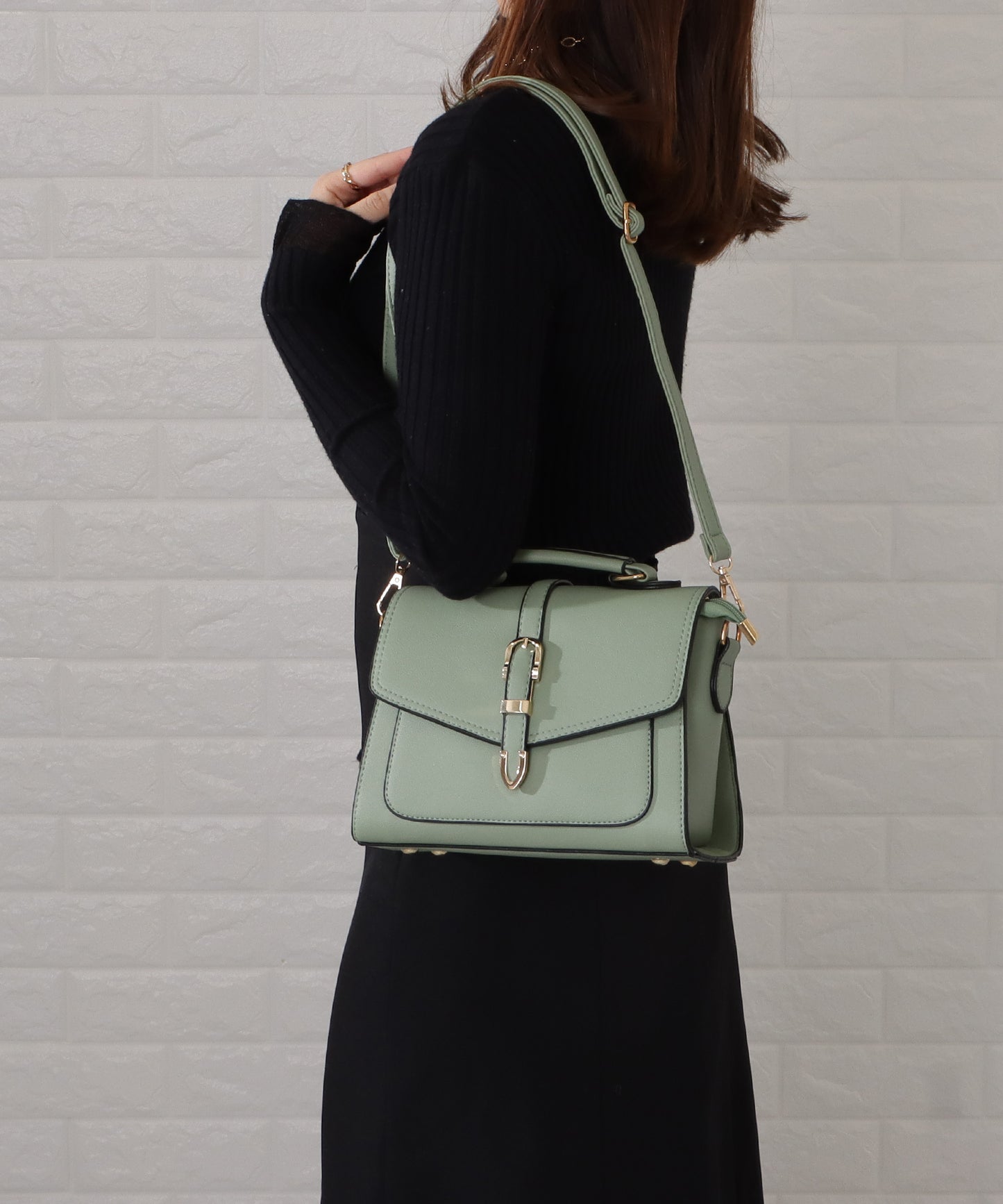 フラップハンドル2wayバッグ