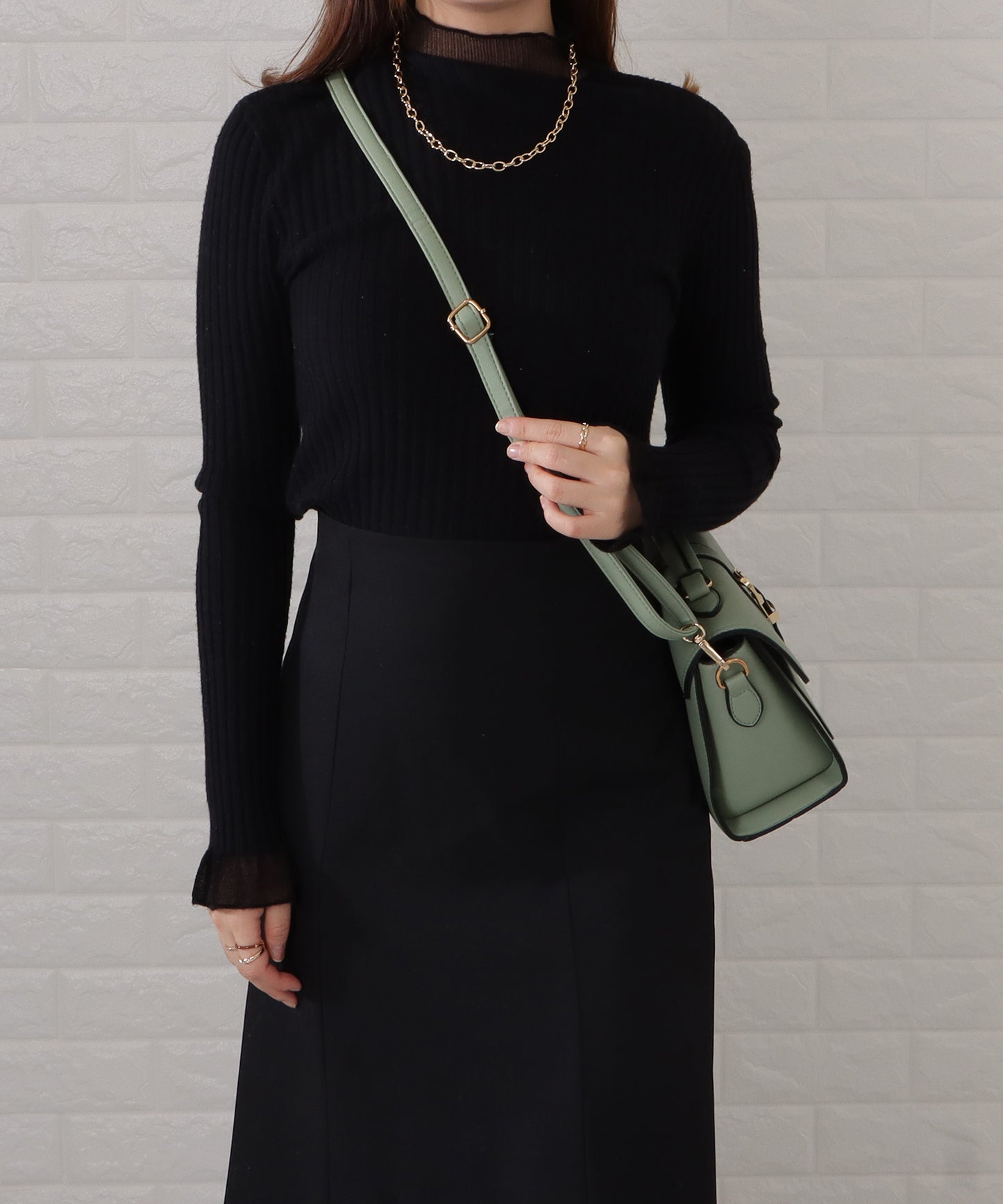 フラップハンドル2wayバッグ