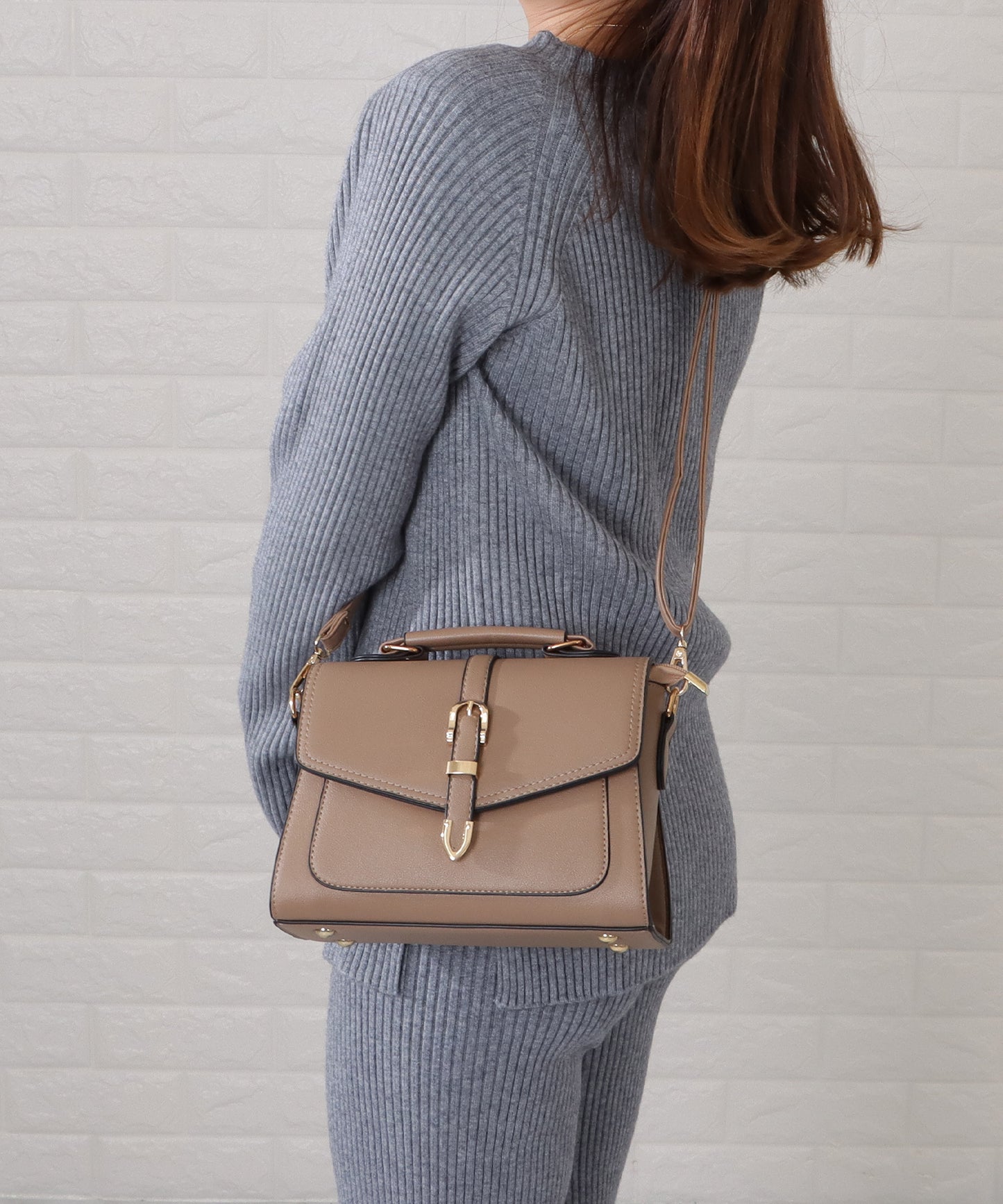 フラップハンドル2wayバッグ