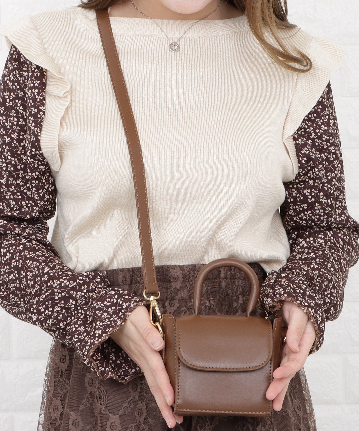 2wayミニマルショルダーバッグ