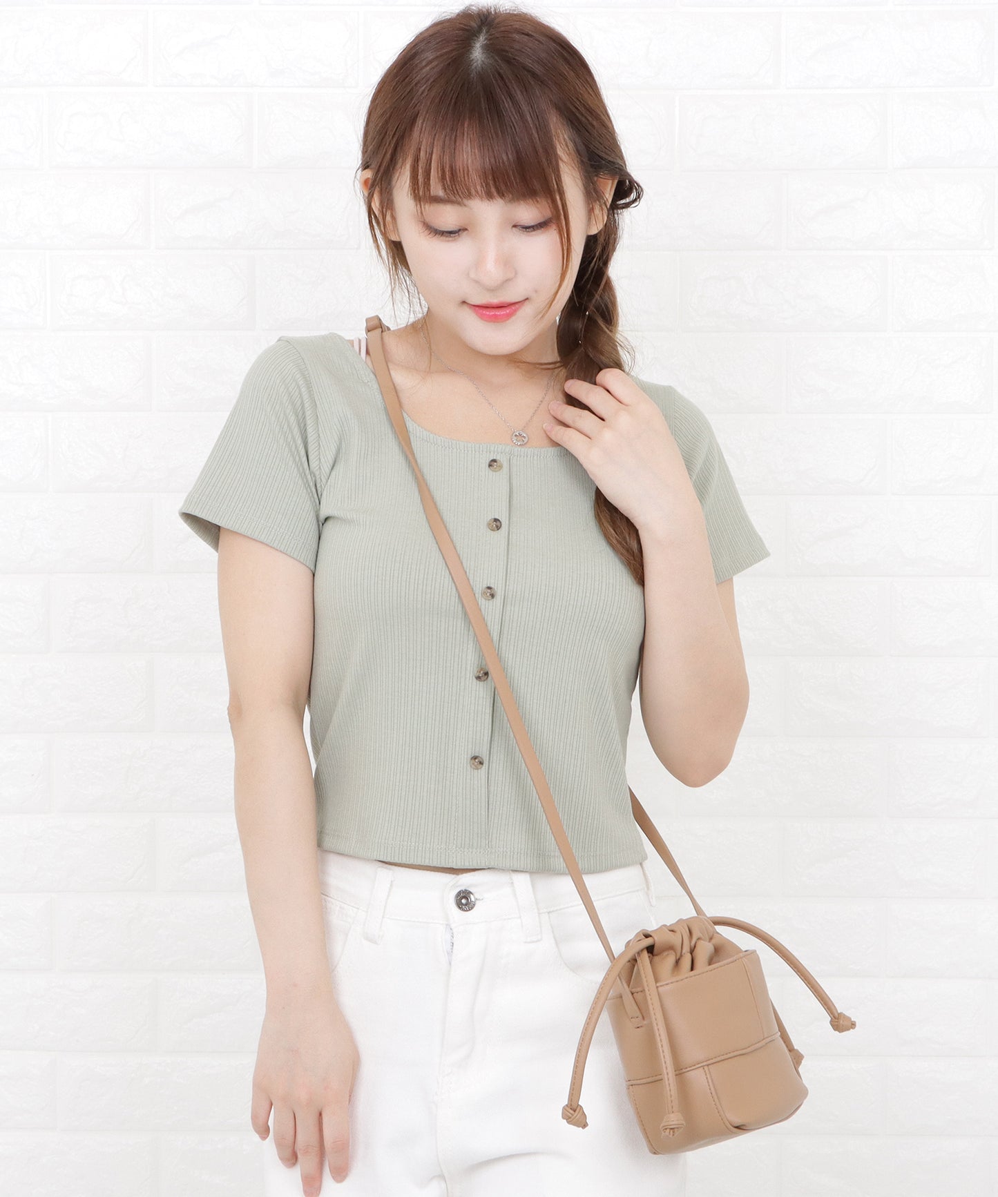 巾着ミニショルダーバッグ