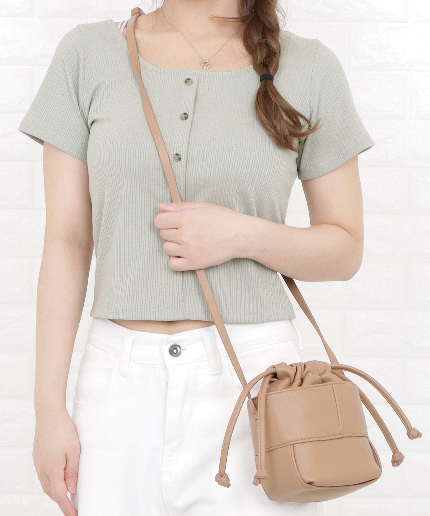 巾着ミニショルダーバッグ