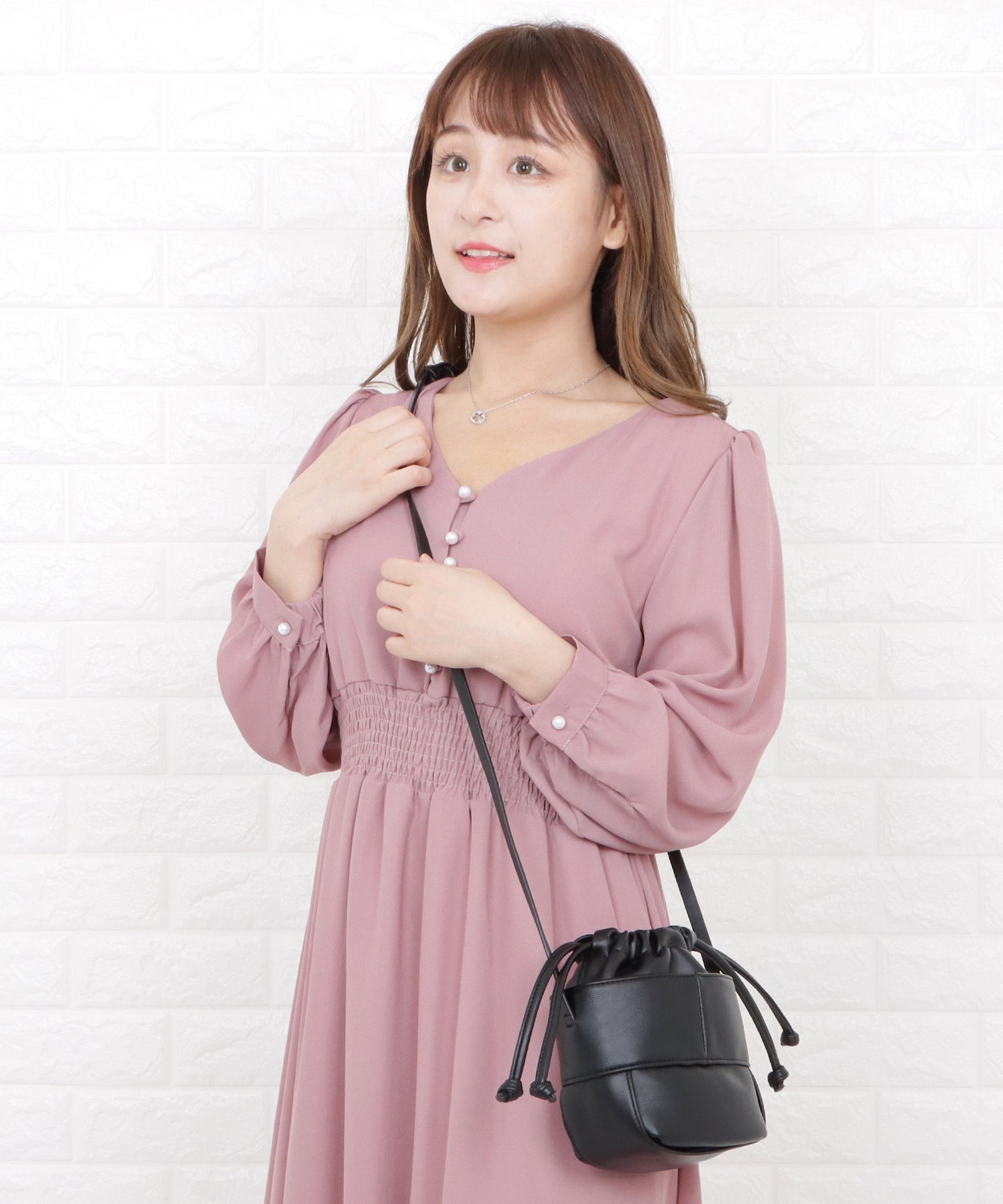 巾着ミニショルダーバッグ