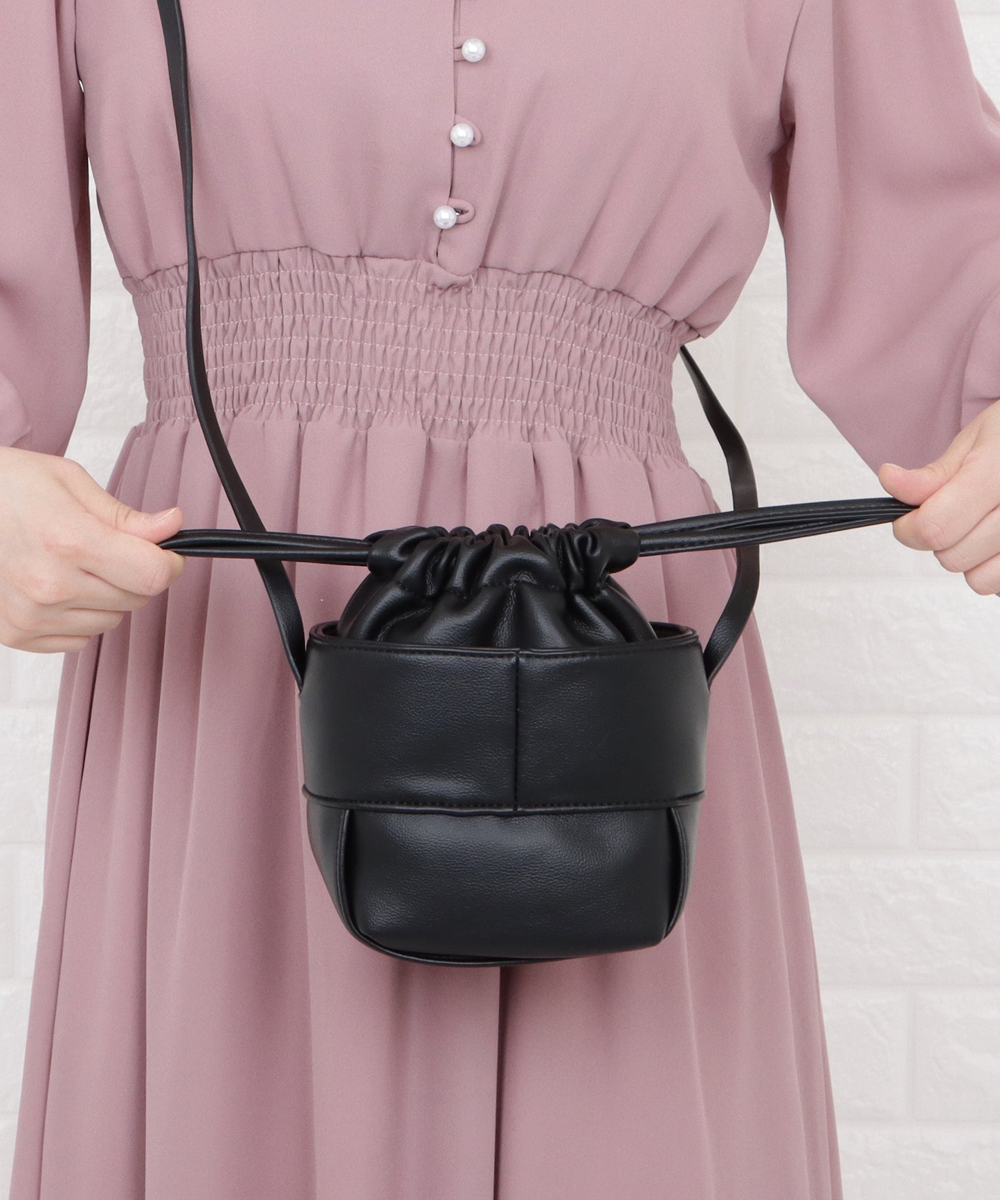 巾着ミニショルダーバッグ