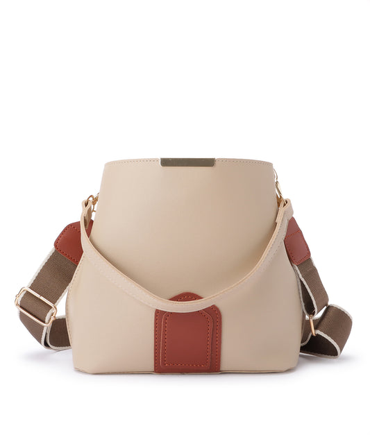 2wayバイカラーバケットバッグ