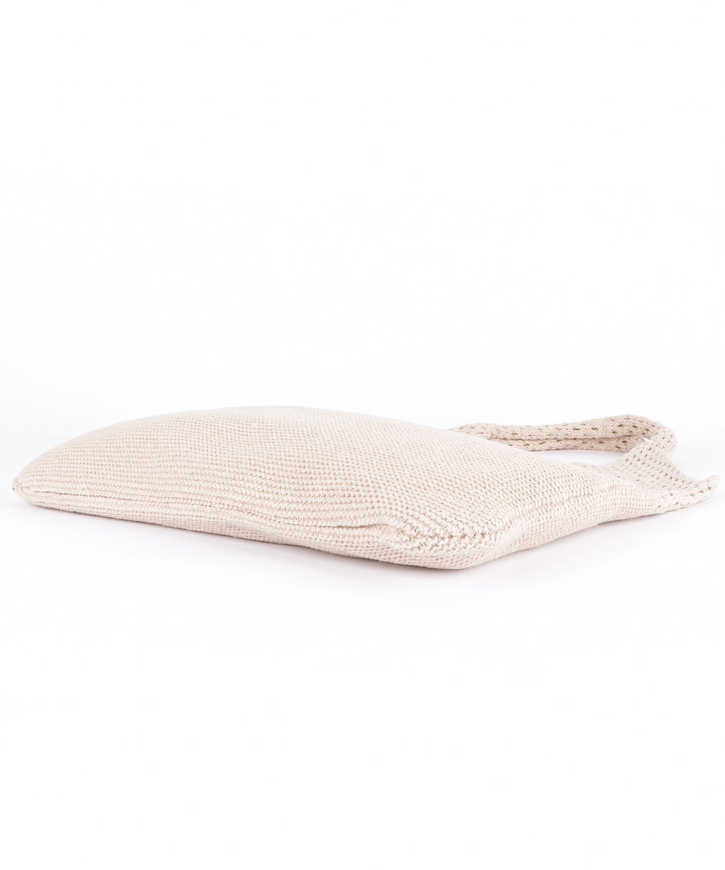 大容量 透かし編みニットトートバッグ