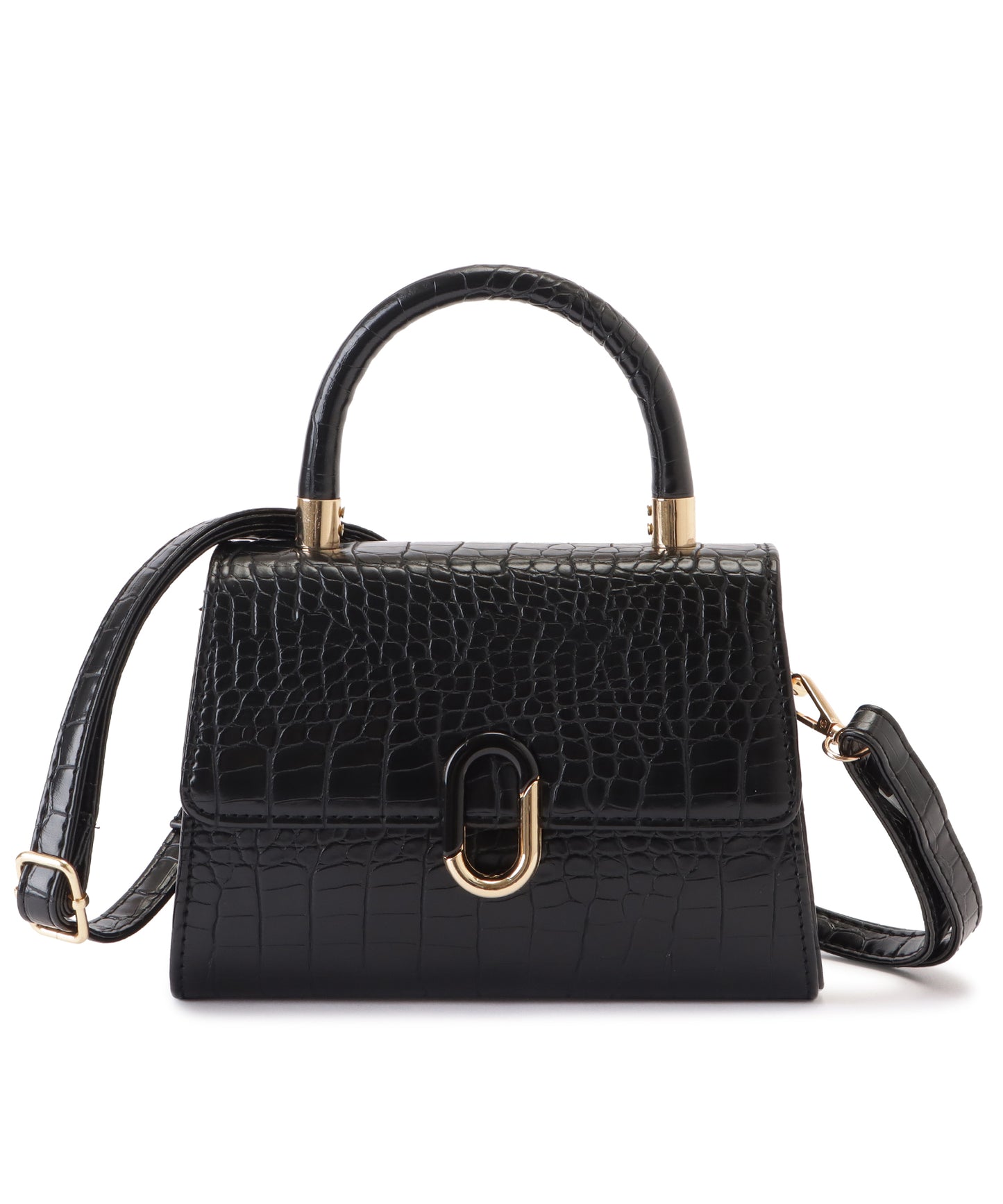 クロコダイル柄2WAYショルダーバッグ