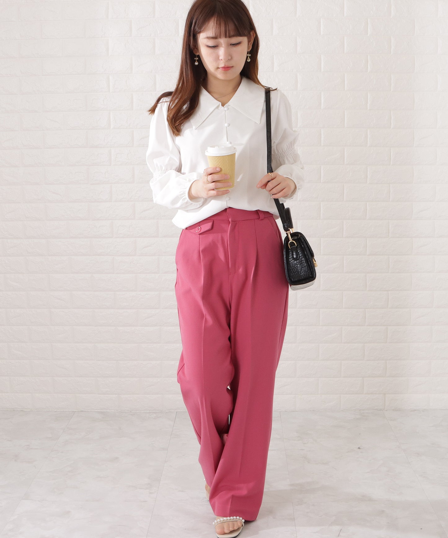 クロコダイル柄2WAYショルダーバッグ