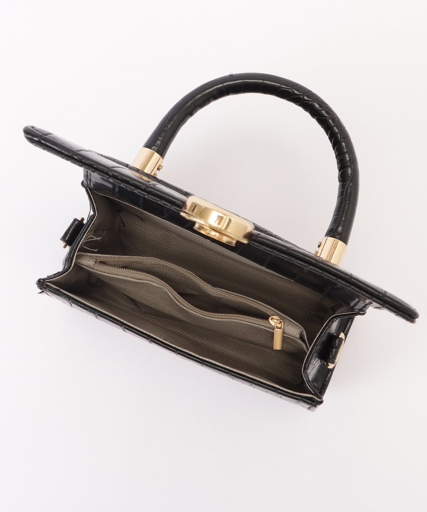 クロコダイル柄2WAYショルダーバッグ