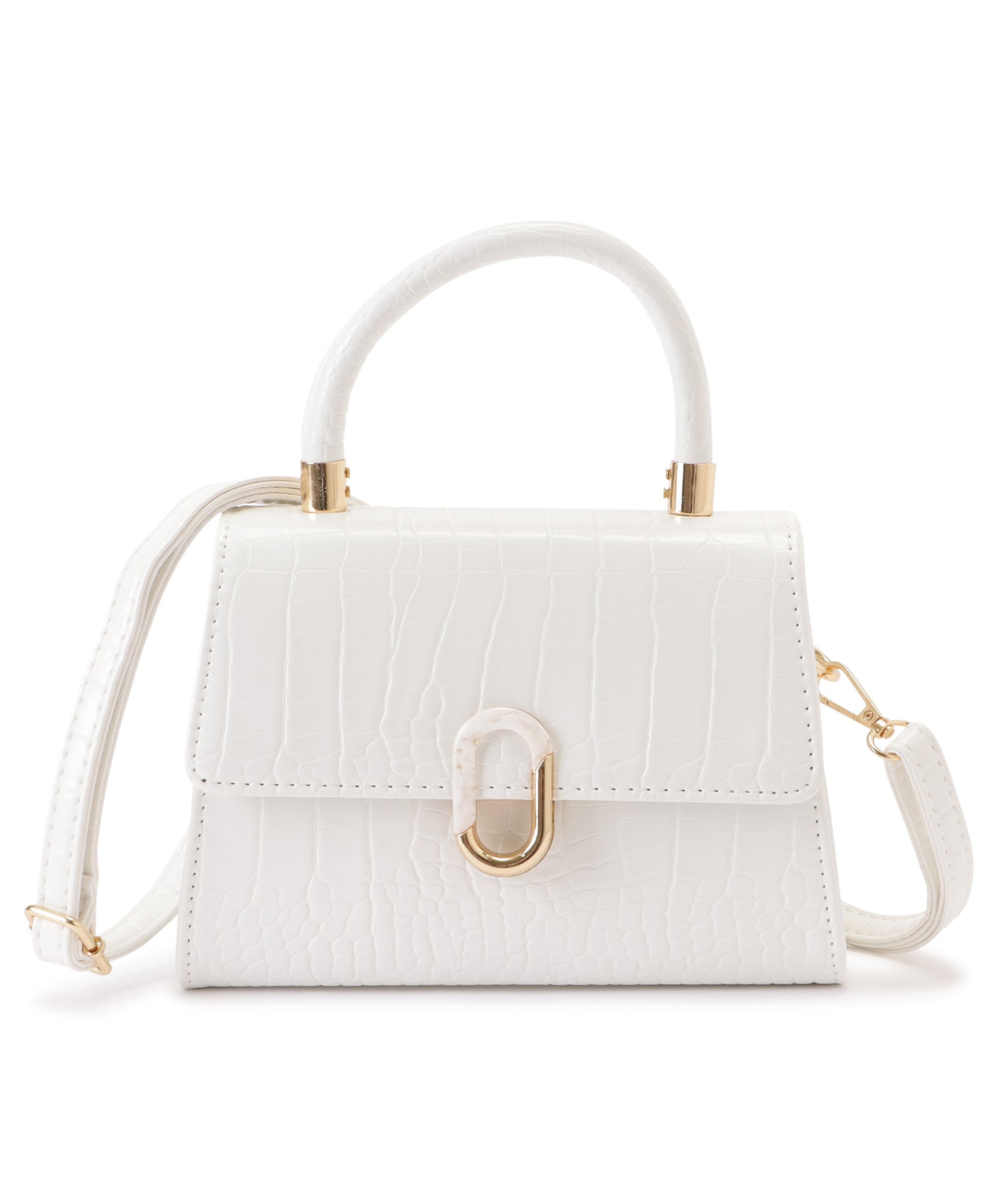 クロコダイル柄2WAYショルダーバッグ