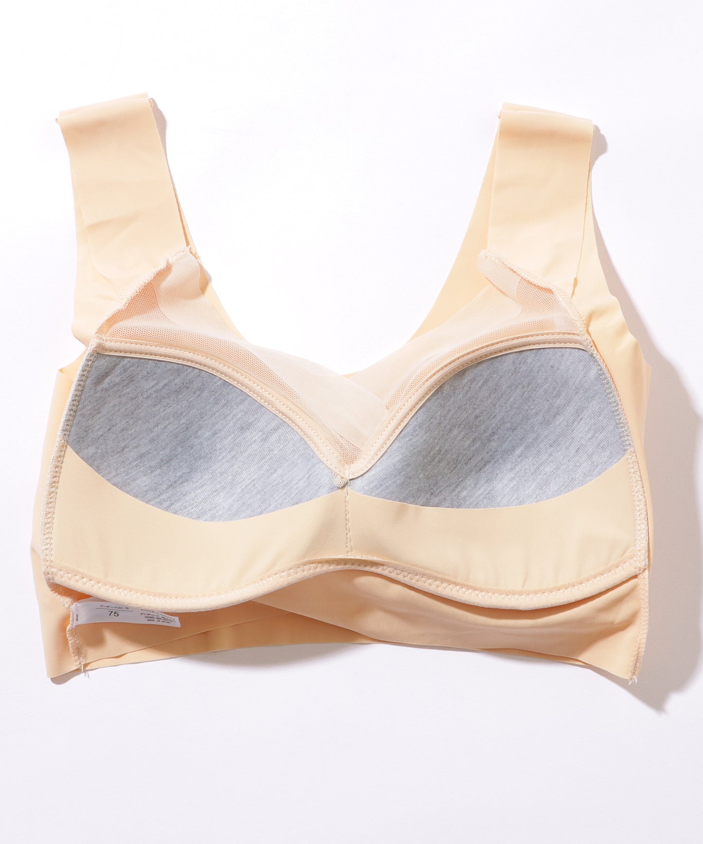 シアー ドッキング 美シルエット ノンワイヤー ハーフトップ