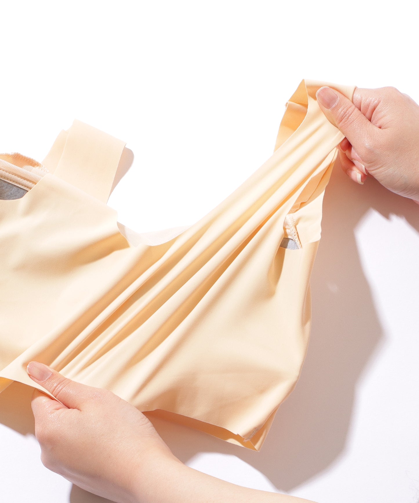 シアー ドッキング 美シルエット ノンワイヤー ハーフトップ