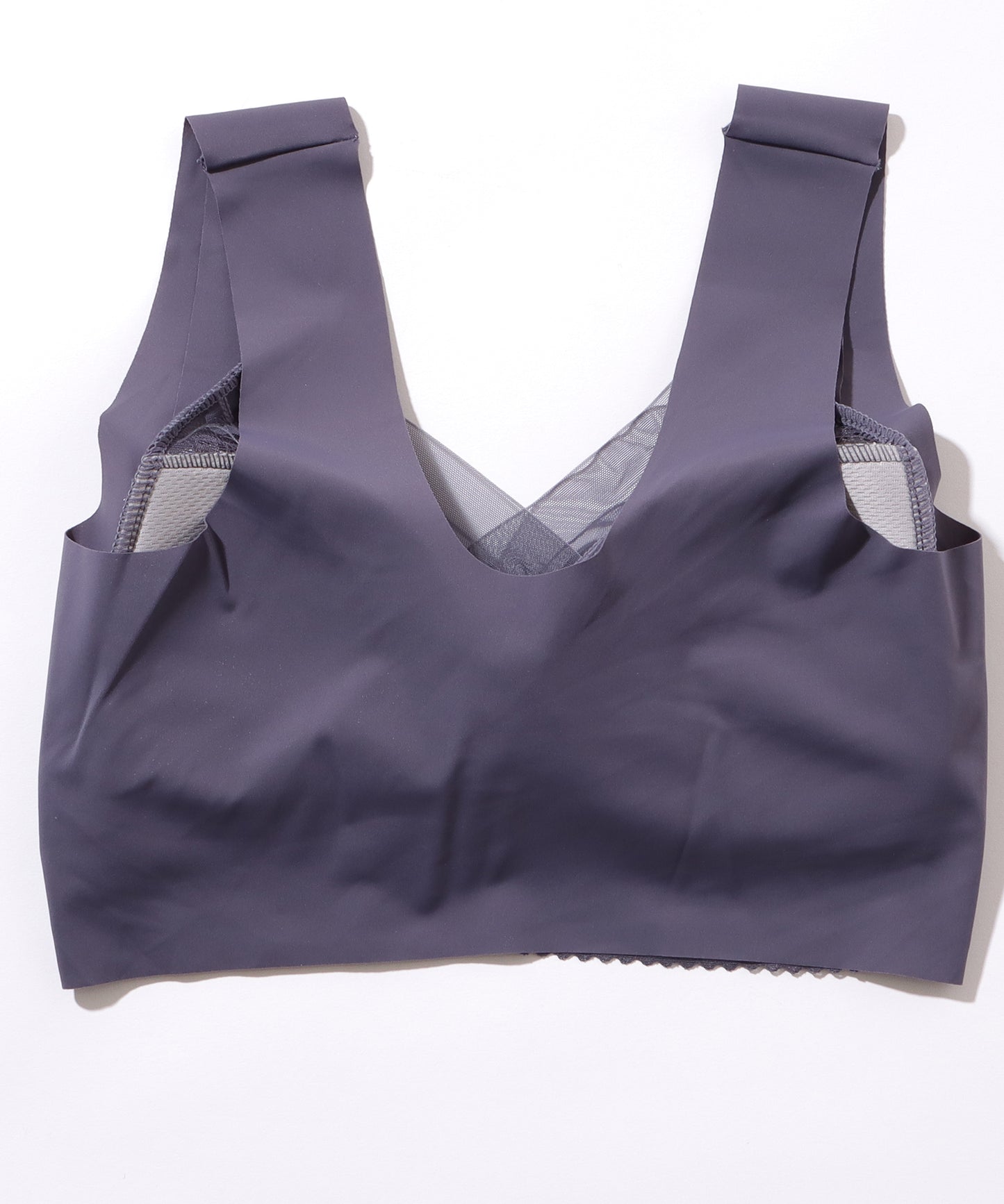 レース × シアー ドッキング ノンワイヤー ブラ ナイトブラ