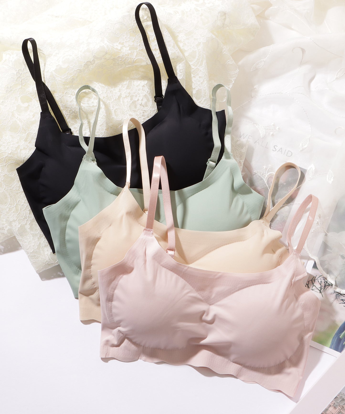 ベーシック ウエーブ ノンワイヤー スポーツ ブラ