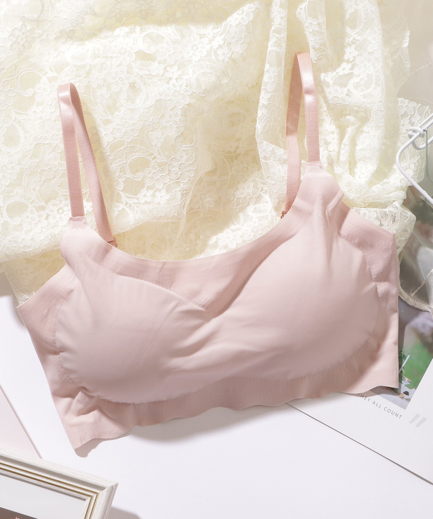 ベーシック ウエーブ ノンワイヤー スポーツ ブラ