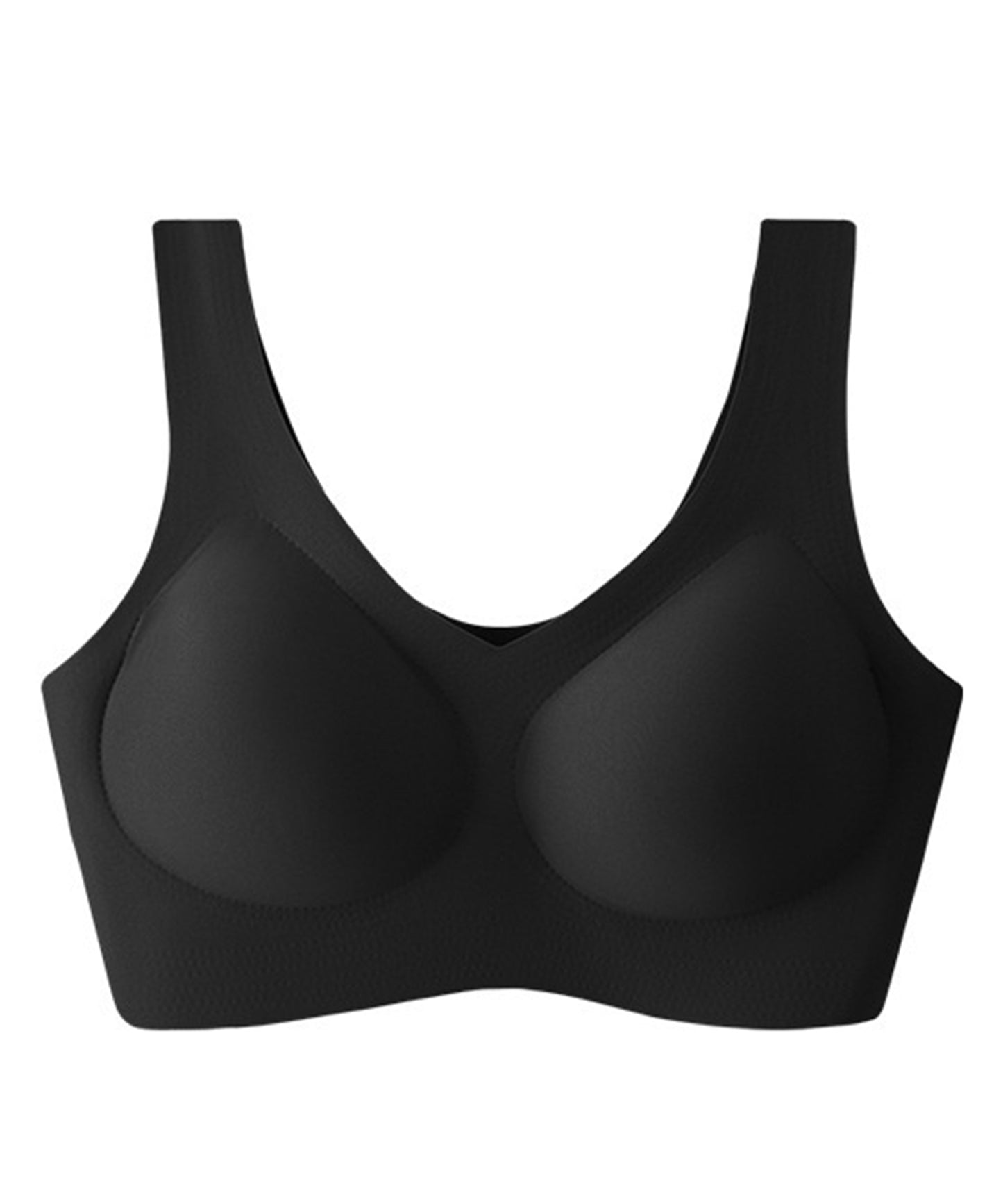 ソリッド カラー シームレス ノンワイヤーブラ ナイトブラ